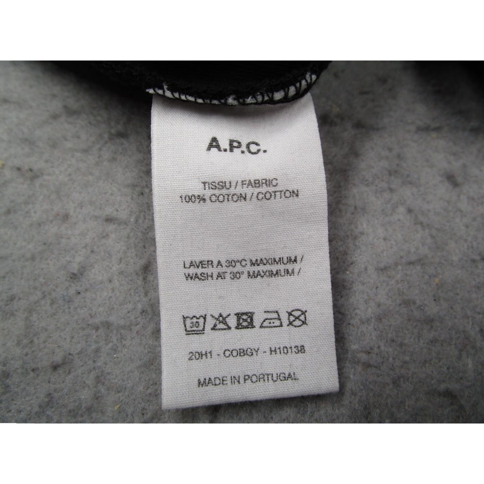 A.P.C. VINTAGE A.P.C. Shorts Mens Large Black Lounge Sweat Casual Cotton French Paris Logo Casual Travel Size US 33 - 3 Thumbnail