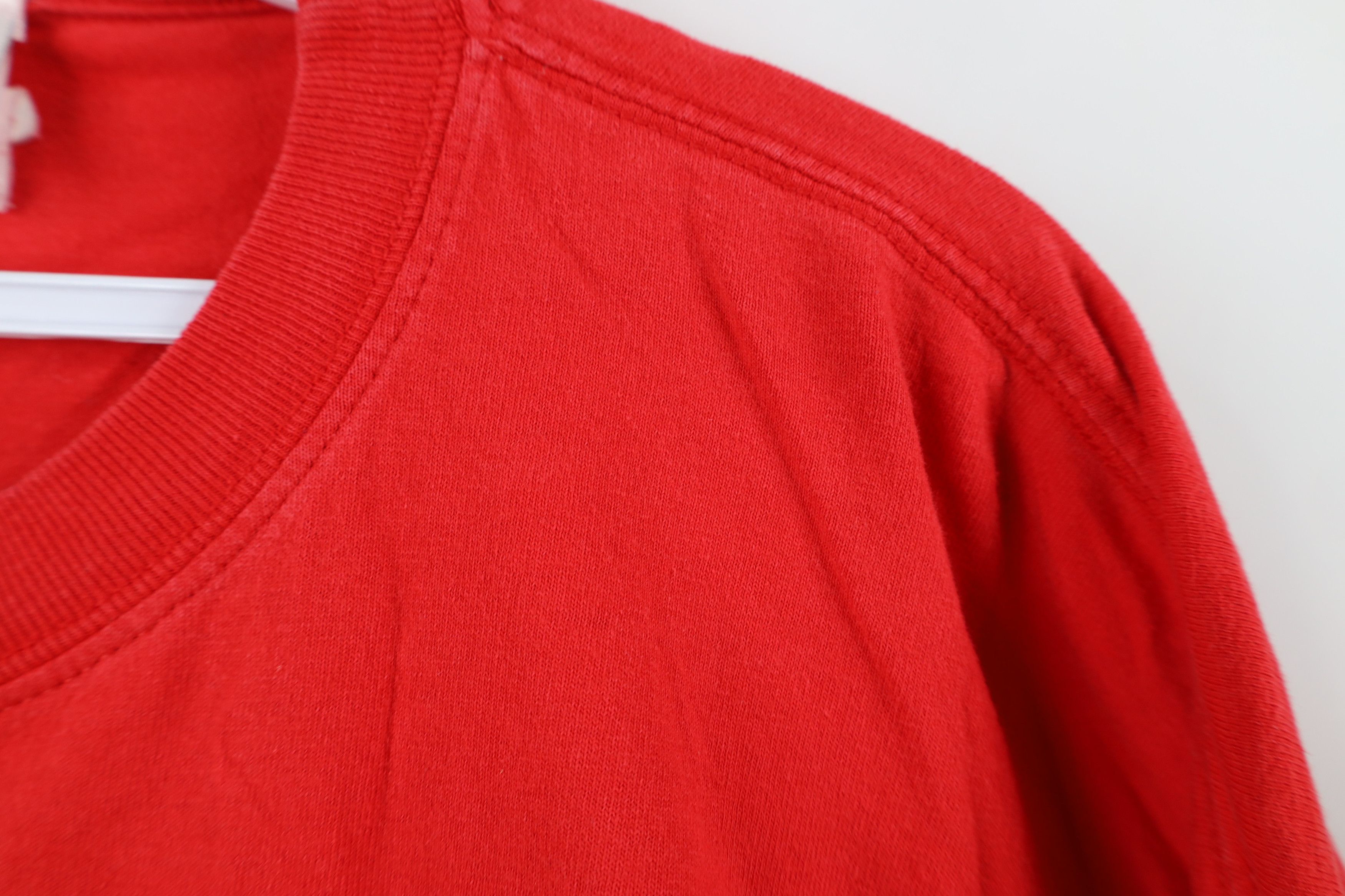Disney Vintage 90s Y2K Disney Spell Long Sleeve T-Shirt Red Cotton Size XL / US 12-14 / IT 48-50 - 5 Thumbnail