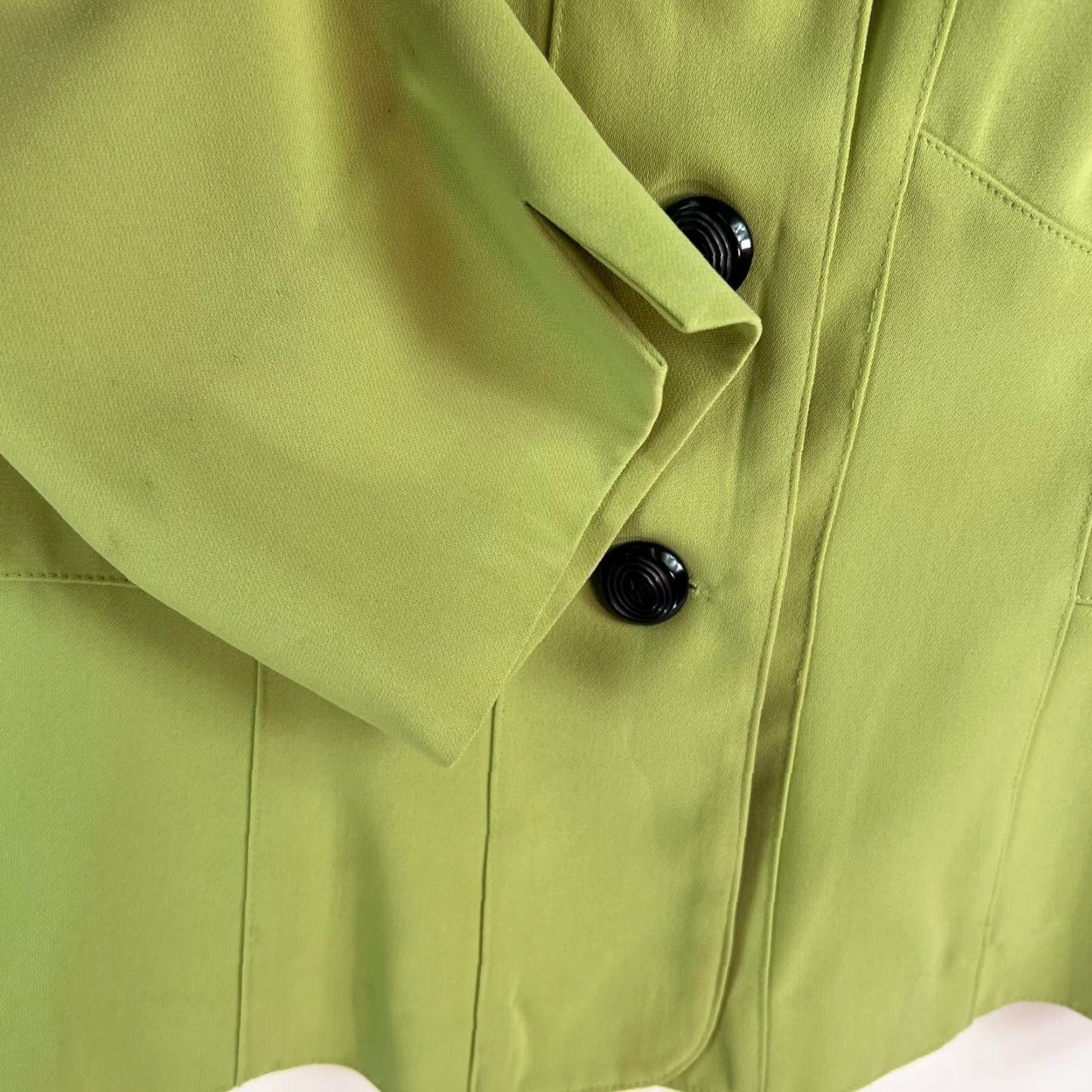 Vintage VINTAGE Dana Kay Single Breasted Casual Suit Jacket Womens Size 8 Green Notch 70s Vintage Mens Womens Boys Girls Size M / US 6-8 / IT 42-44 - 4 Thumbnail
