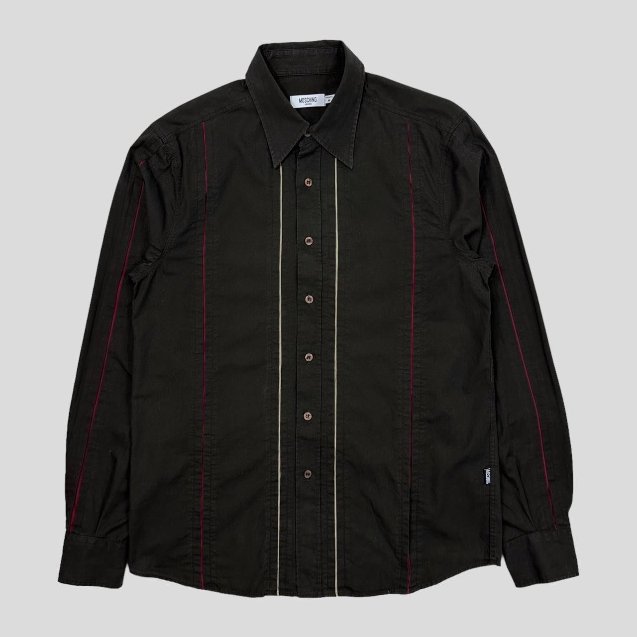 Moschino Moschino Jeans 00’s Tectonic Seam Technical Cotton Shirt - M Size US M / EU 48-50 / 2 - 1 Thumbnail