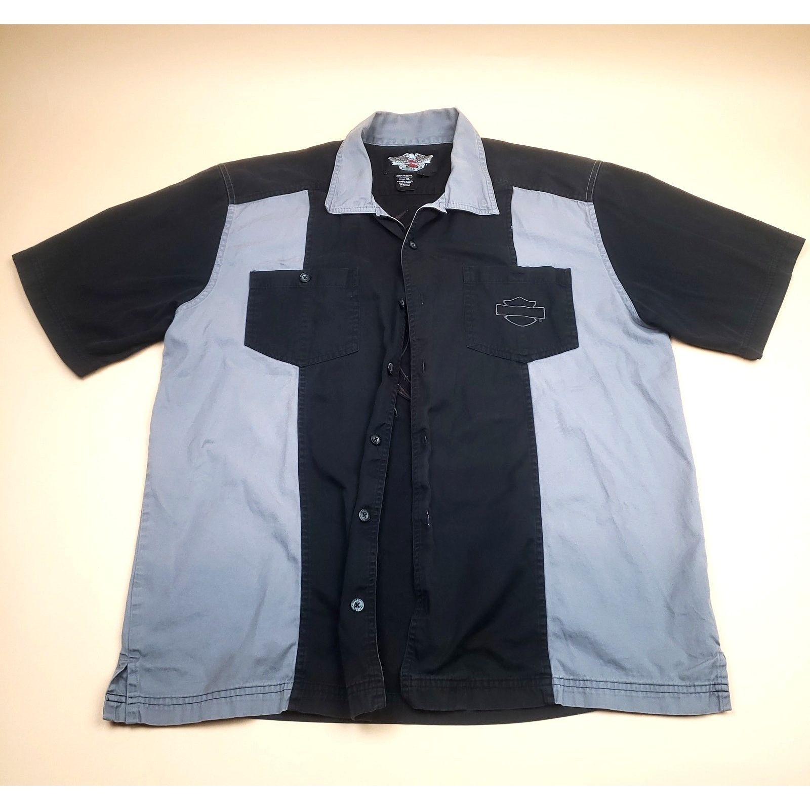 Harley Davidson Vintage y2k Harley Davidson Embroidered Button Up Shirt Logo Size US L / EU 52-54 / 3 - 2 Thumbnail