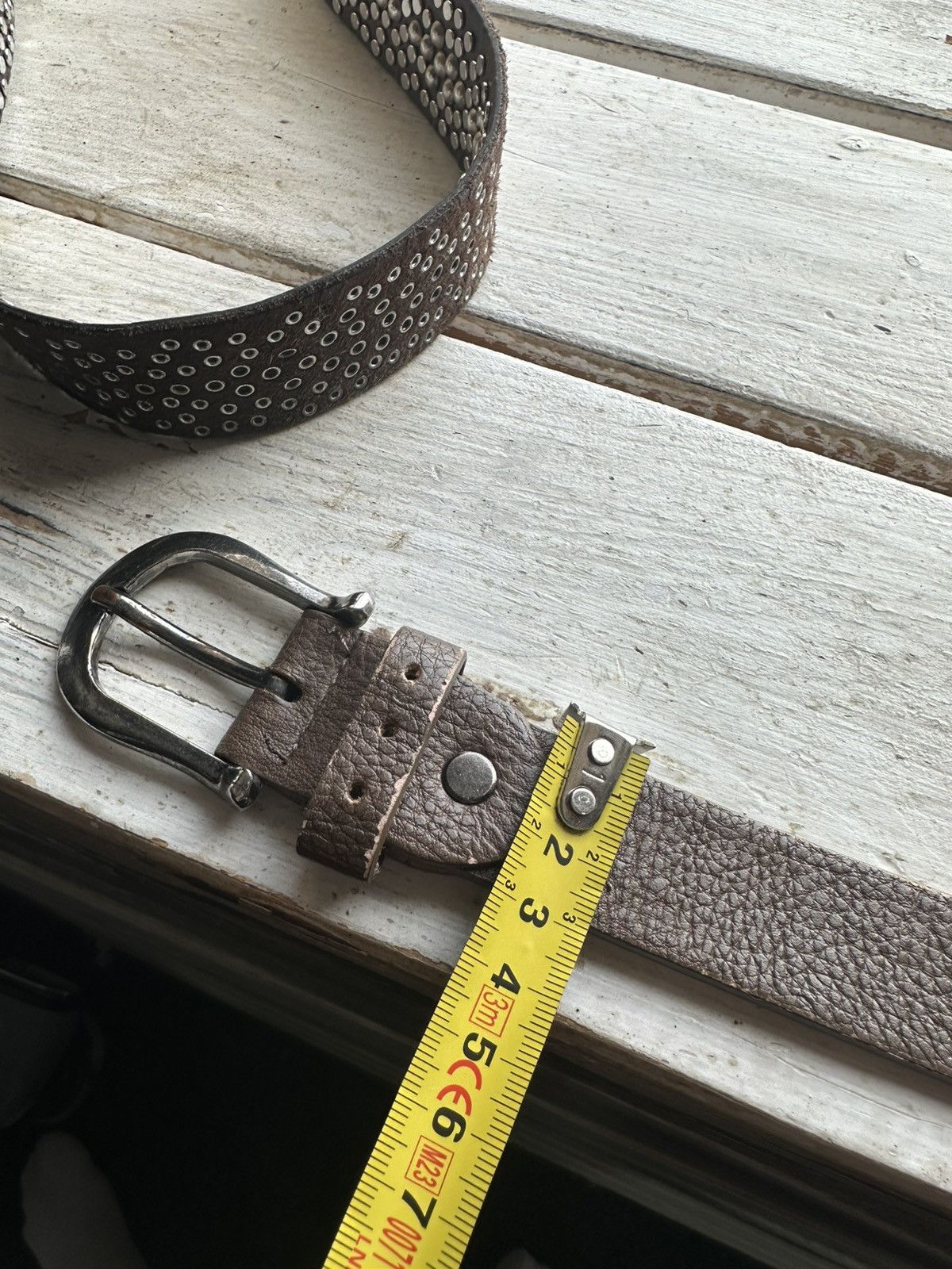 Japanese Brand × Vintage 🚨Vintage Crazy Metal Belt Drip Japanese Hype bb Simon Size ONE SIZE - 11 Thumbnail