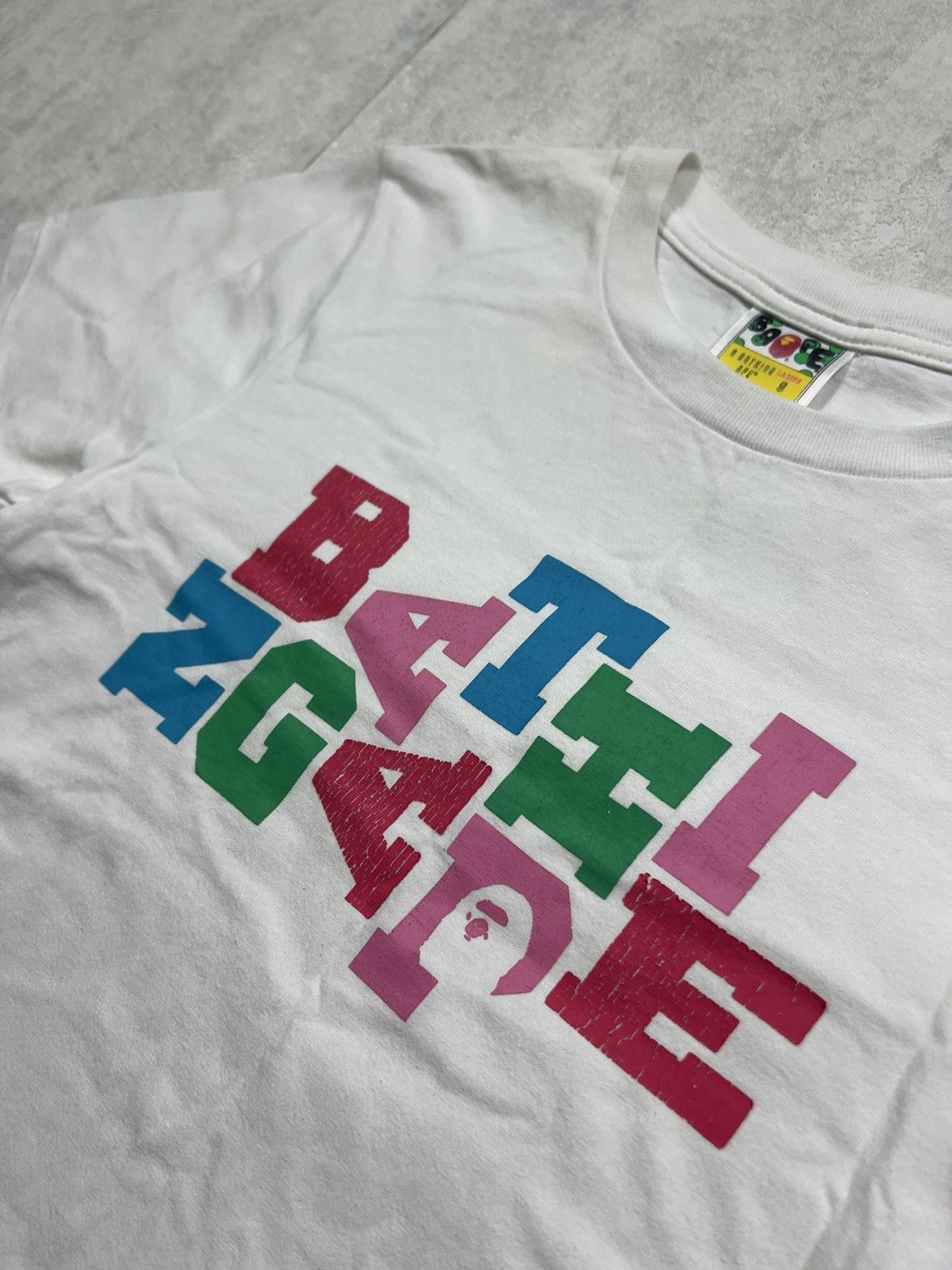 Bape A BATHING APE SPELLOUT LOGO TEE Size S / US 4 / IT 40 - 4 Thumbnail