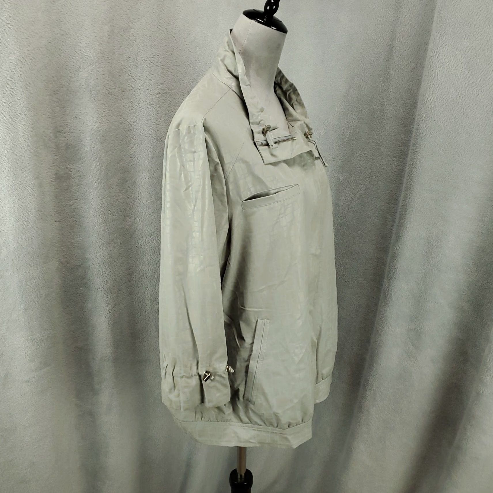 Vintage Chicos Zynergy Jacket Womens XL Adjustable Arms Neck Stretch Gray Full Zip Regular Jacket Size XL / US 12-14 / IT 48-50 - 8 Thumbnail