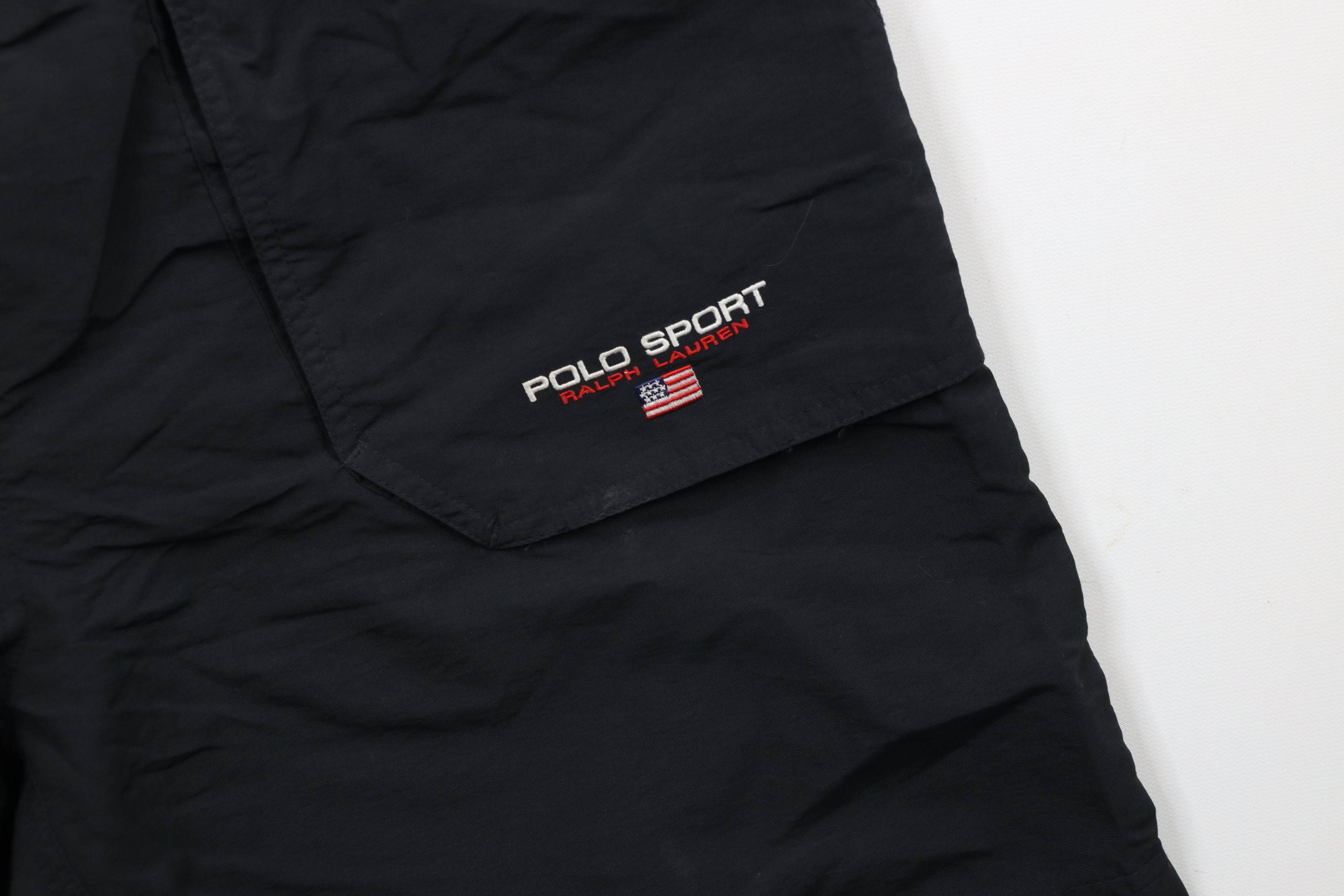Ralph Lauren × Vintage Vintage 90s Polo Sport Ralph Lauren Above Knee Shorts Black Size US 34 / EU 50 - 5 Thumbnail
