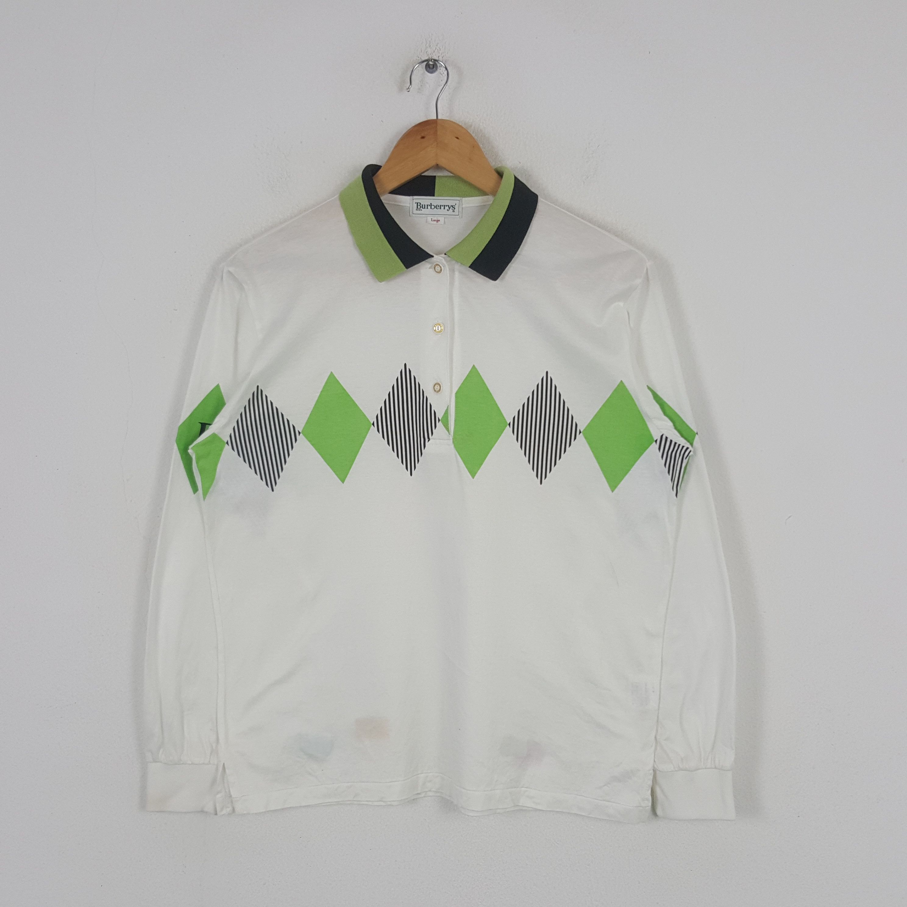 Burberry × Vintage Vintage Burberry Japanese Brand Rare Polos C276N22 Size US M / EU 48-50 / 2 - 1 Thumbnail