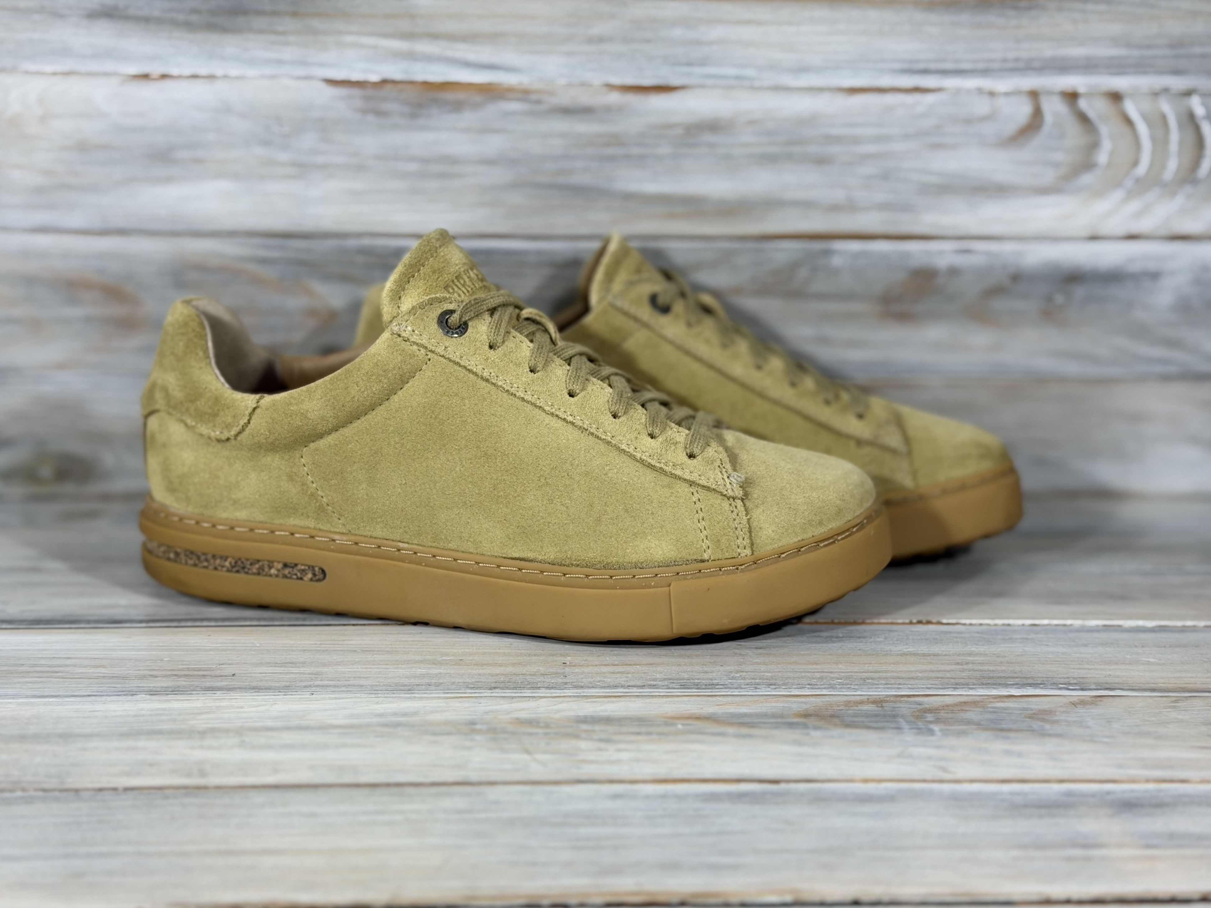Birkenstock BIRKENSTOCK Bend Low Trainers Khaki Sneakers Suede Leather Size US 7 / IT 37 - 13 Thumbnail