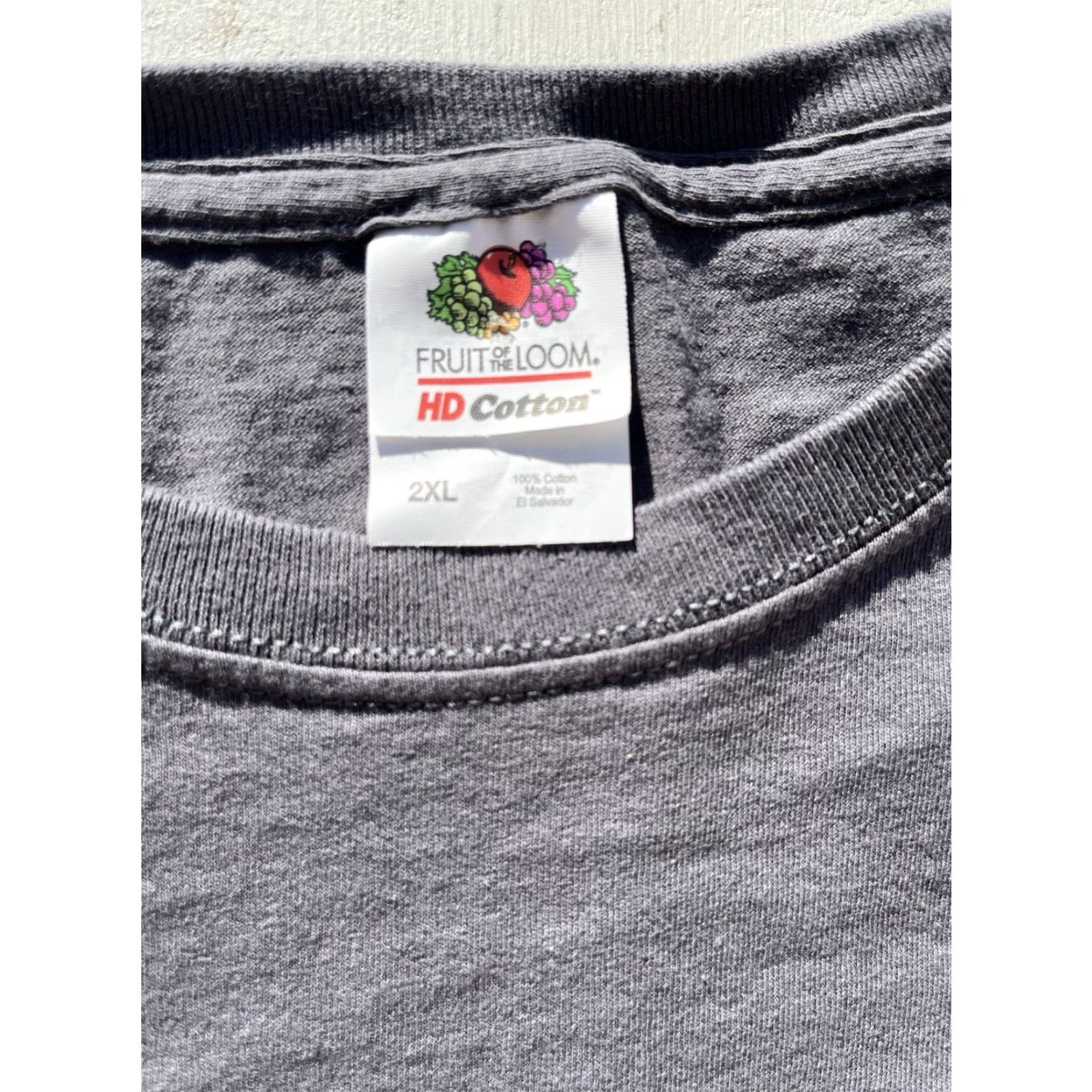 Fruit Of The Loom Men's Snap-On T-Shirt Gray Spell-Out 2XL Workwear Construction Tools Journey USA Shirt Size US XXL / EU 58 / 5 - 3 Thumbnail