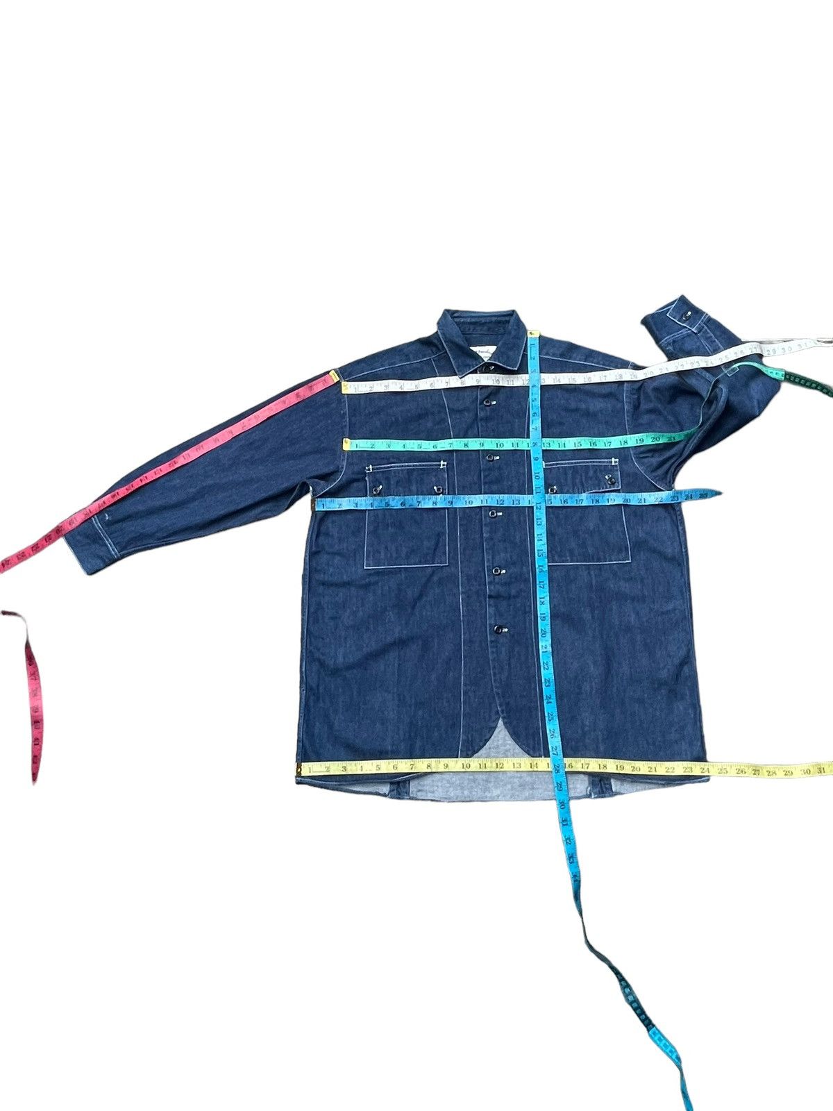 Japanese Brand × Vintage Vintage Flandre Denim Shirt Size US M / EU 48-50 / 2 - 9 Thumbnail