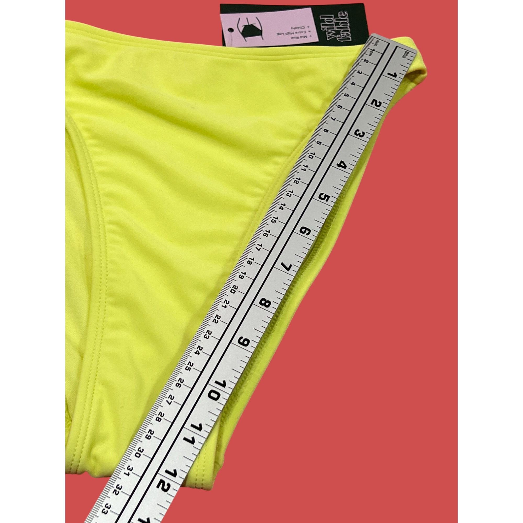 Other Wild Fable -Women's Mid-Waist Extra High Leg Cheeky Bikini B Size ONE SIZE - 7 Thumbnail