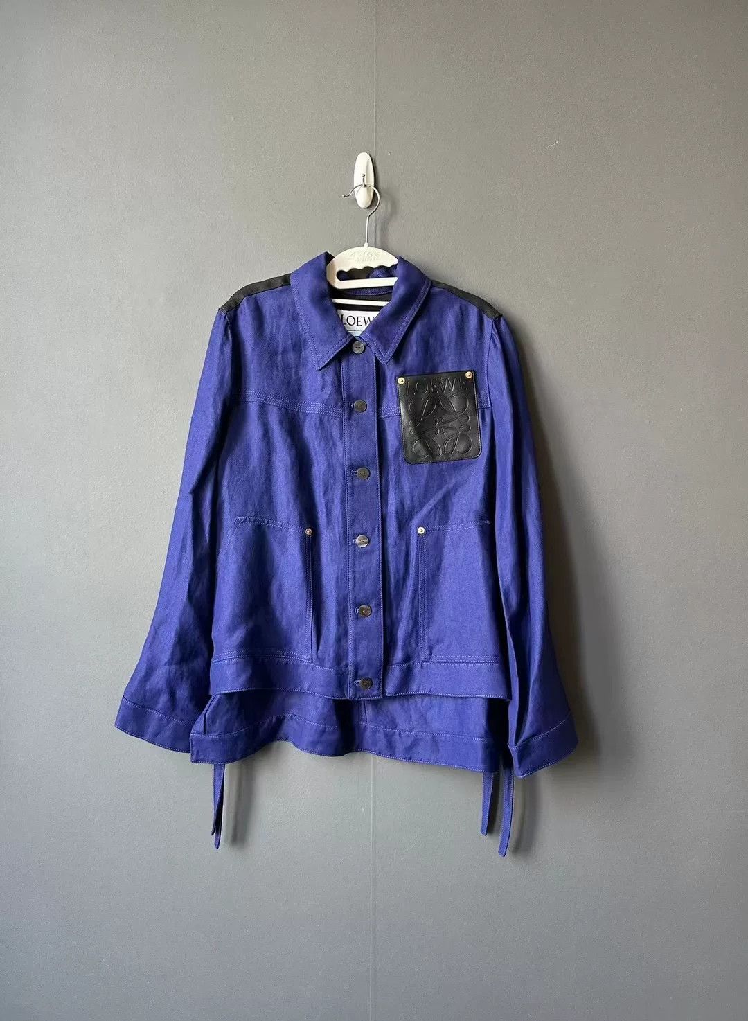 Loewe loewe purple leather label denim jacket Size US M / EU 48-50 / 2 - 1 Thumbnail