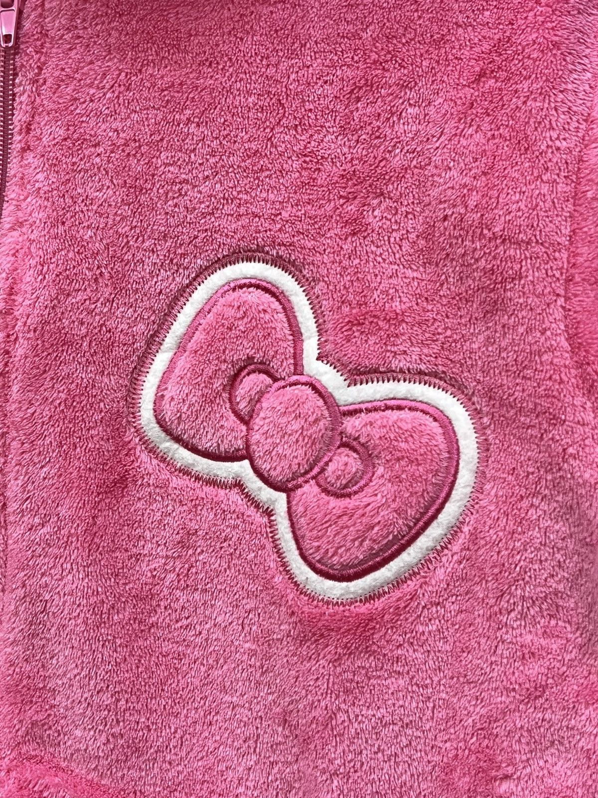 Anime 💖VINTAGE 2013 Sanrio Hello Kitty Pink Fluffy Fleece Hoodie Size M / US 6-8 / IT 42-44 - 6 Thumbnail