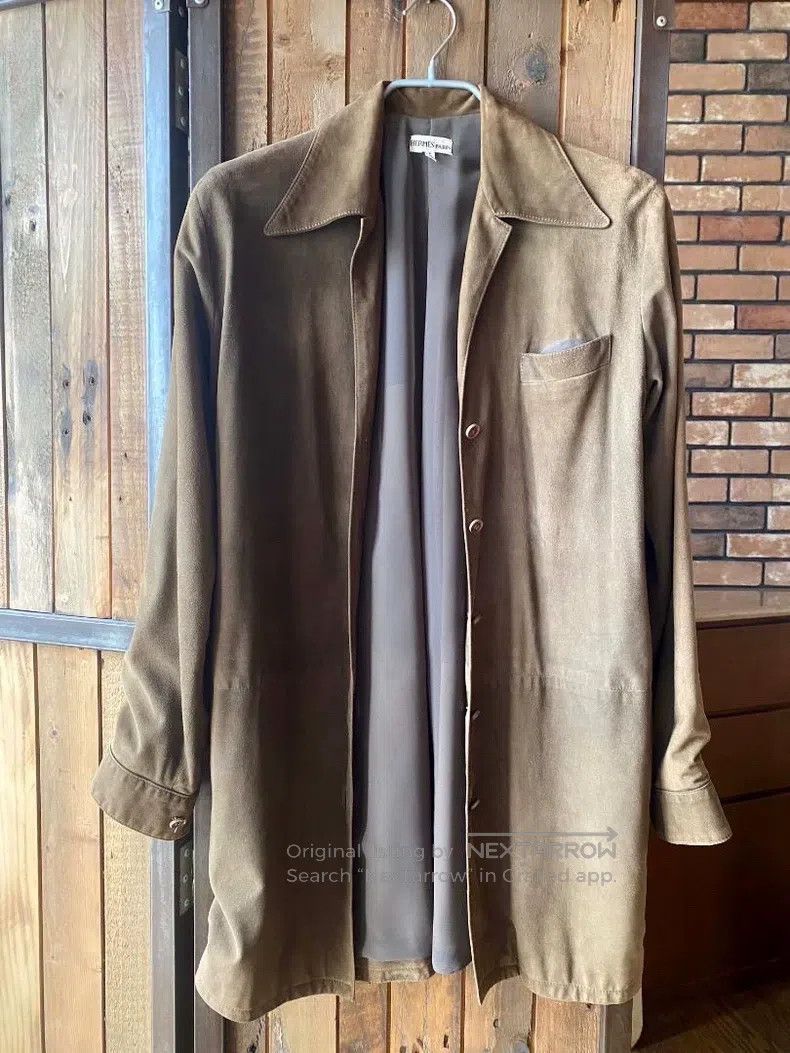 Hermes Hermes Leather suede shirt jacket Size XS / US 0-2 / IT 36-38 - 1 Thumbnail