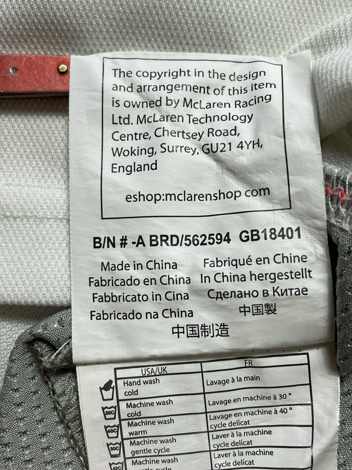 Mercedes-Benz Mercedes Benz McLaren Vodafone T-shirt Polo Hugo Boss Racing Size US XL / EU 56 / 4 - 8 Thumbnail