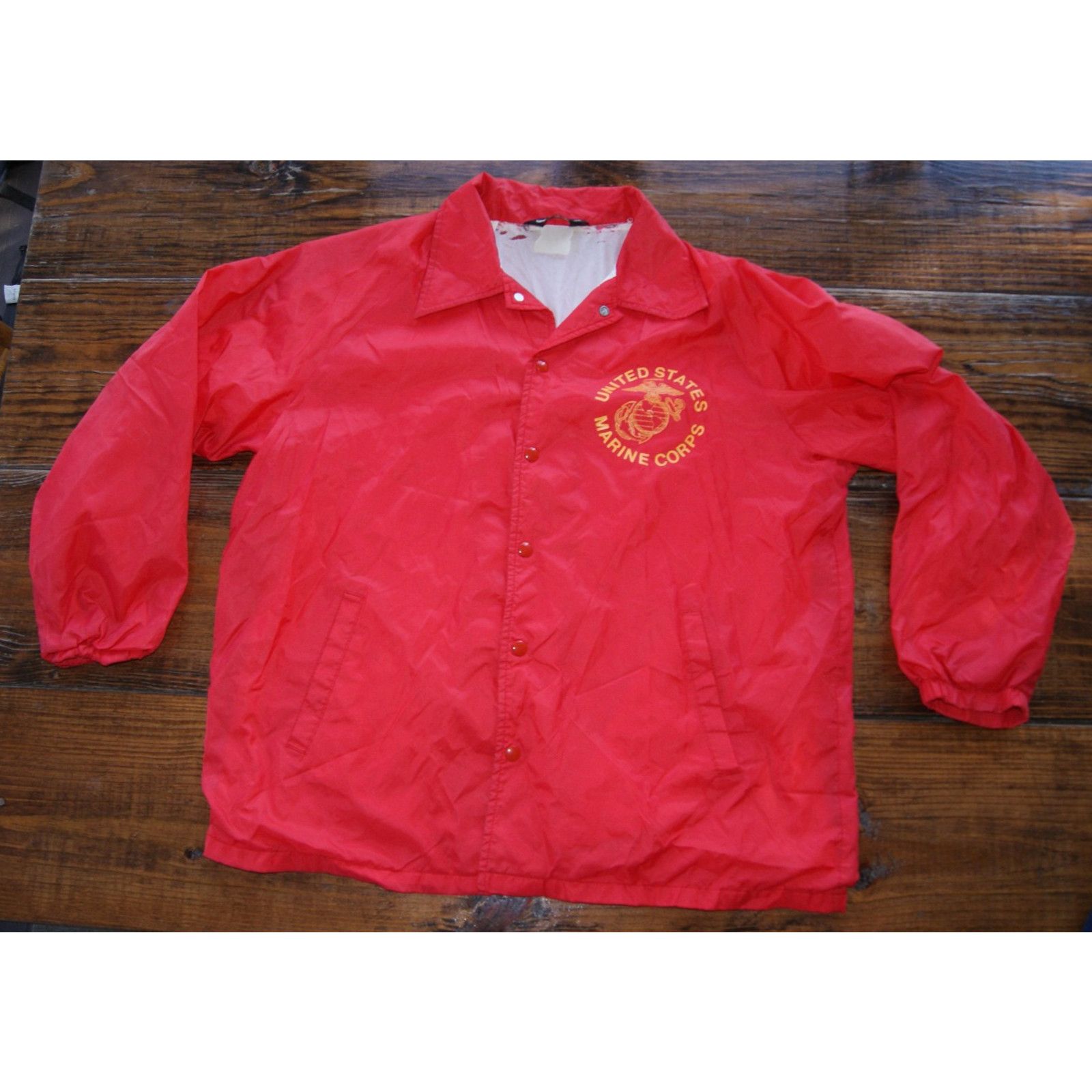 Vintage VTG US Marine Corps Jacket Red Military Windbreaker XL Size US XL / EU 56 / 4 - 2 Thumbnail