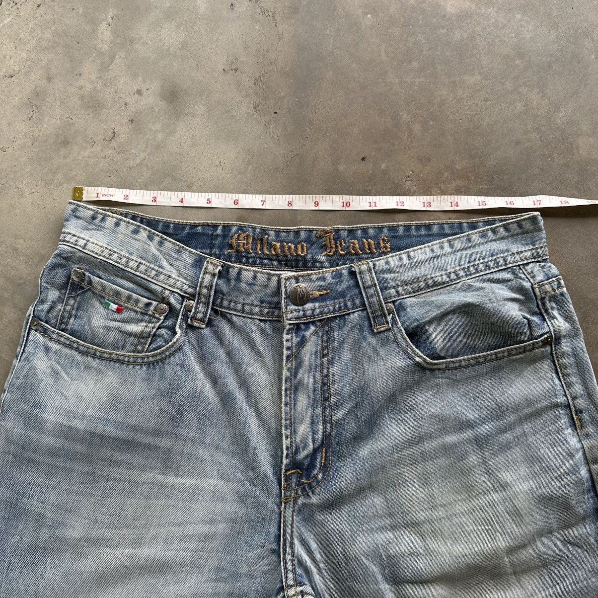 GAS Vintage Milano GAS Jean Faded Distress Denim Pant W34 Size US 34 / EU 50 - 8 Thumbnail
