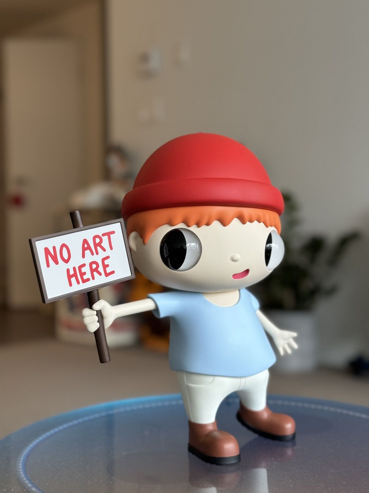 image of Medicom Toy Javier Calleja No Art Here in Red, Men's