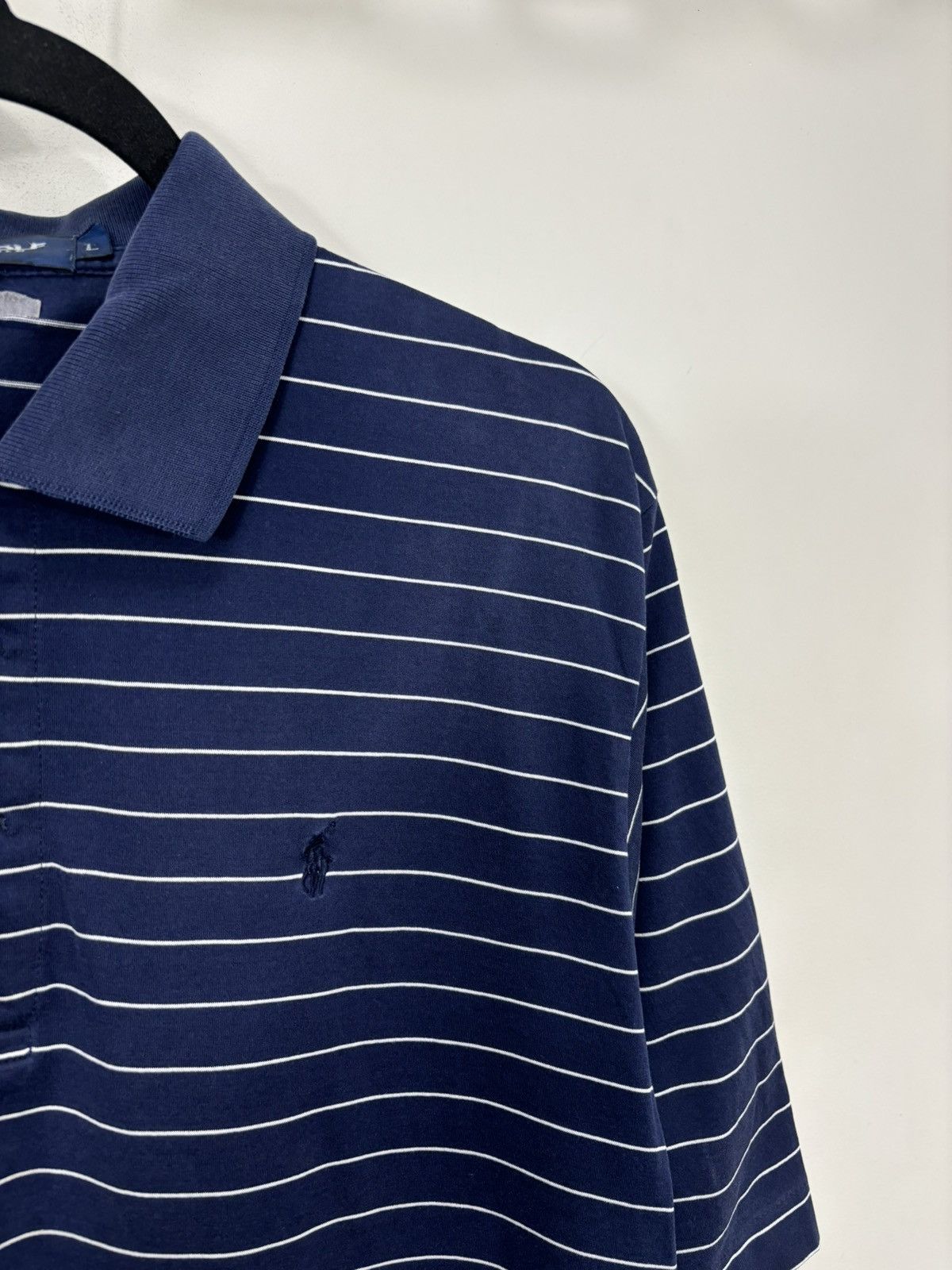 Polo Ralph Lauren Vintage Polo Golf Ralph Lauren Men’s Striped Navy Polo Shirt Size US L / EU 52-54 / 3 - 3 Thumbnail