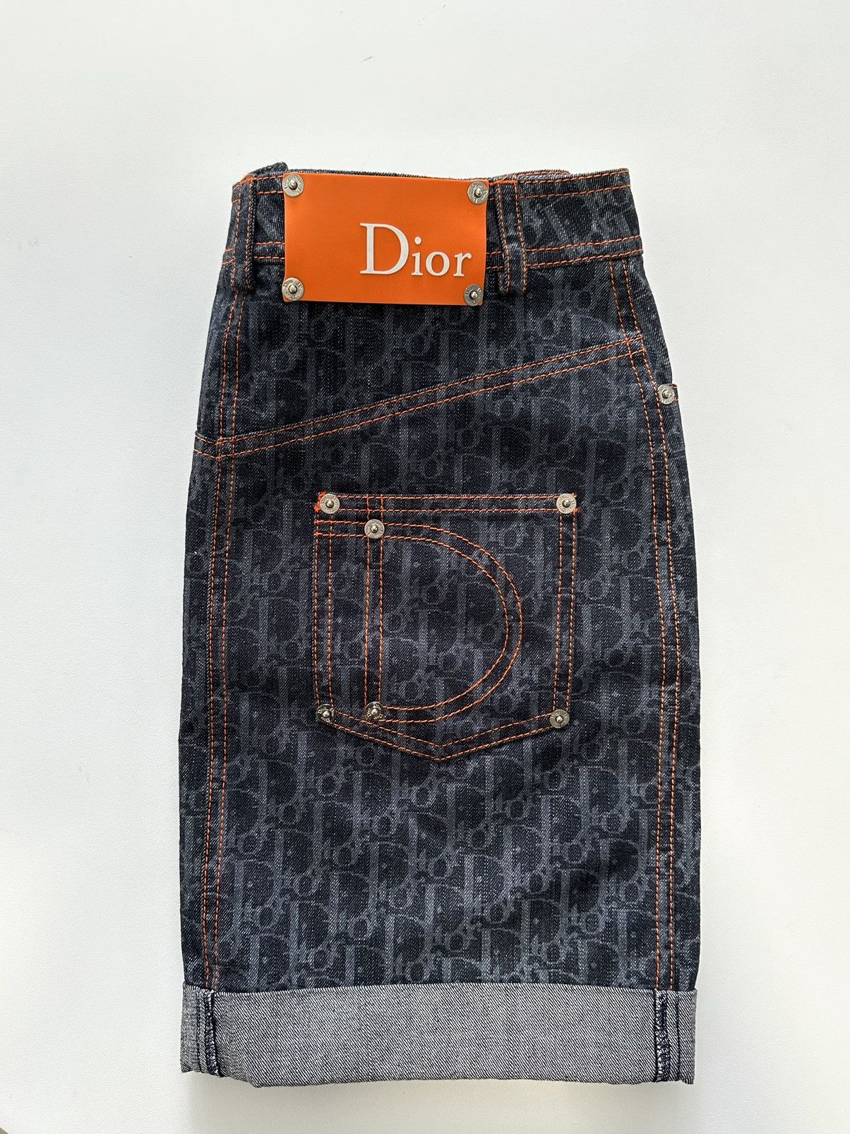 Dior Dior Trotter Denim Flight Mini Skirt Size 36" / US 14 / IT 50 - 3 Thumbnail