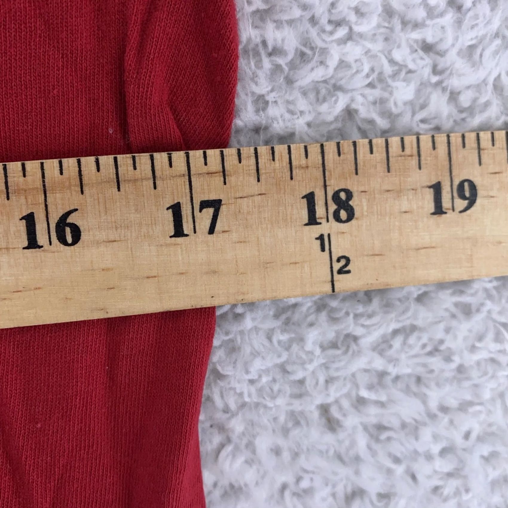 Fruit Of The Loom VINTAGE Fruit of the Loom Shirt Mens XS/S Tee Pocket Red Dark Blank USA 90s Crew Neck Short Sleeve Cotton Solid Size US XS / EU 42 / 0 - 5 Thumbnail