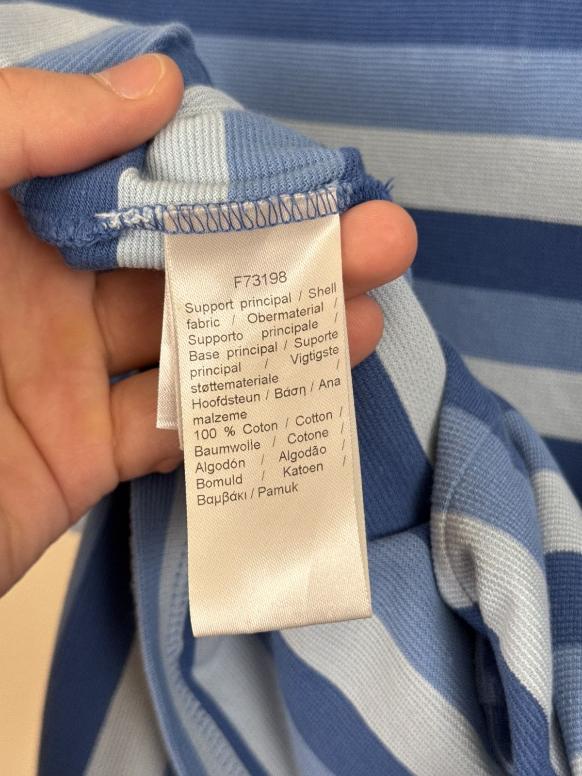 Other 🇫🇷 Lacoste Polo T shirt Striped Blue Sz L Luxury Casual Size US L / EU 52-54 / 3 - 14 Thumbnail
