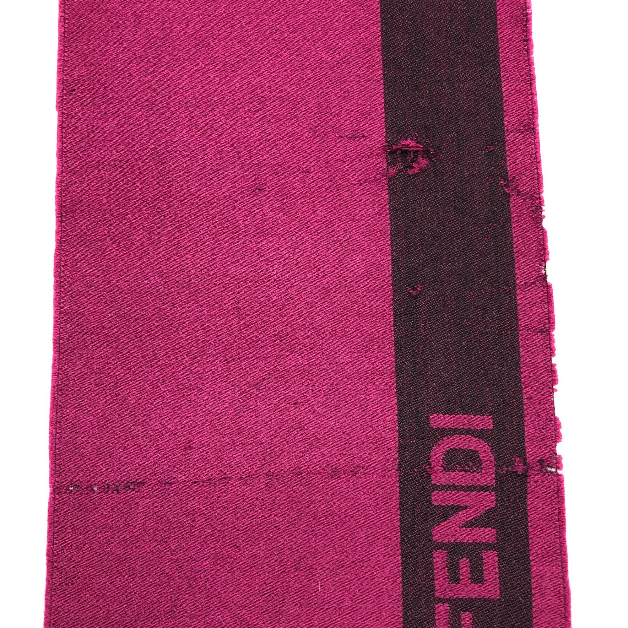 Fendi Vintage Fendi Scarf Muffler FF Fendi Roma Wool Scarves Size ONE SIZE - 6 Thumbnail