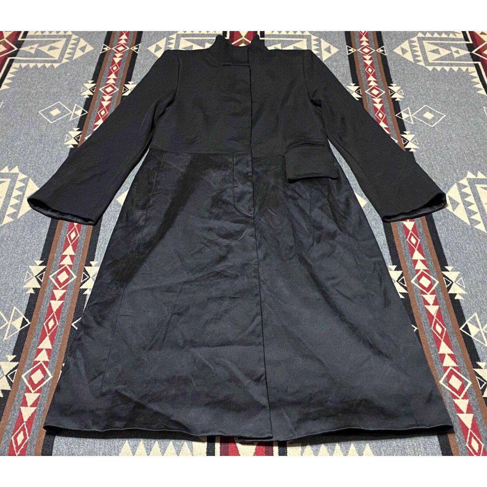 image of Giorgio Armani Italy Womens Trench Dress Black Label Size 42 It U.s. 6 VTG Bc in White