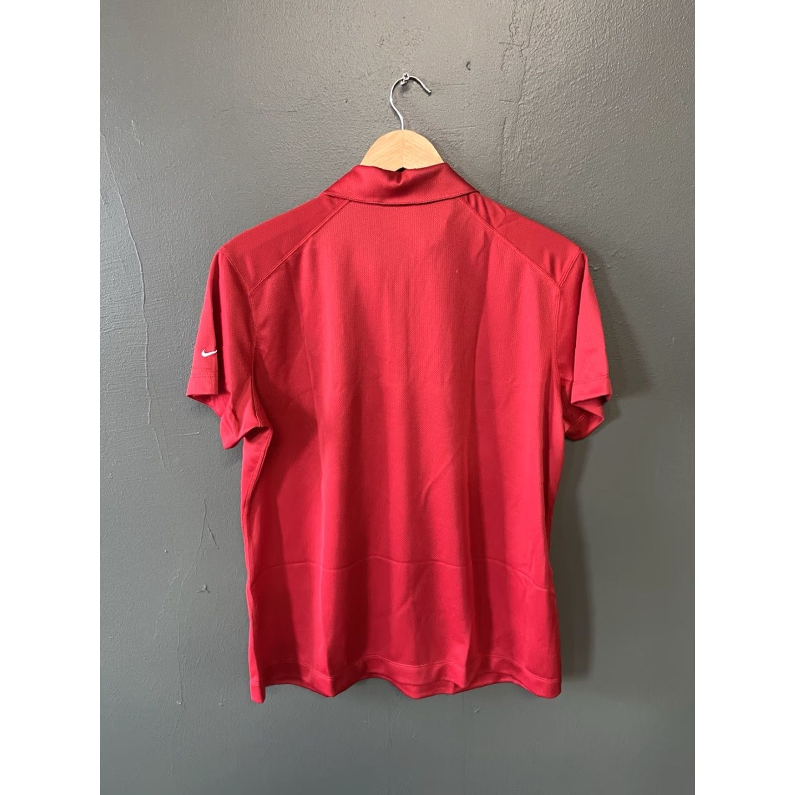 Nike Nike Womens Polo Shirt short sleeve Red XL NWT Wells Fargo affordable basic collared shirt Womens XL Red Nike Polo NWT Size XL / US 12-14 / IT 48-50 - 2 Thumbnail
