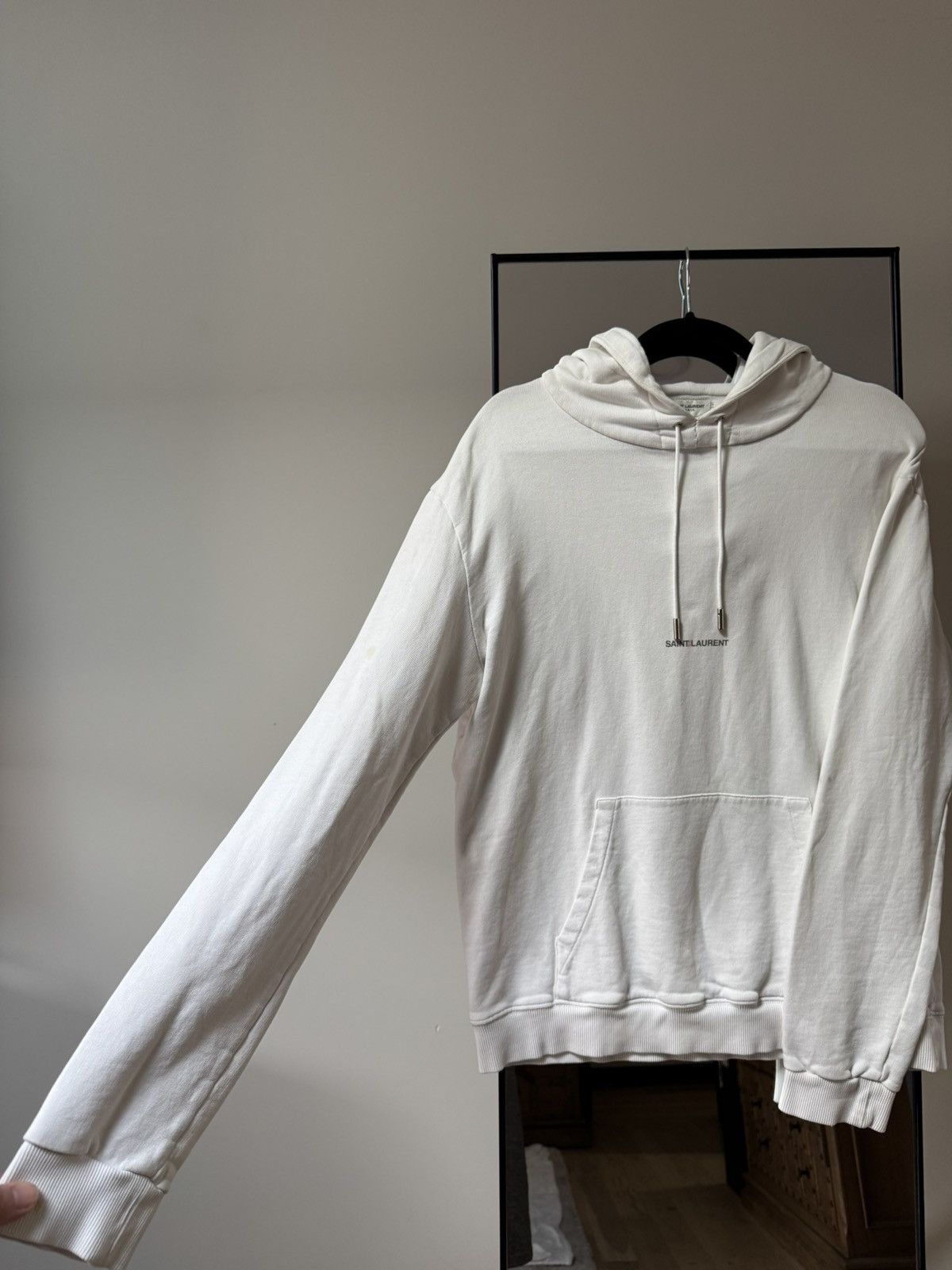Saint Laurent Paris Saint Laurent 2017 Archive Logo Hoodie Size US L / EU 52-54 / 3 - 3 Thumbnail