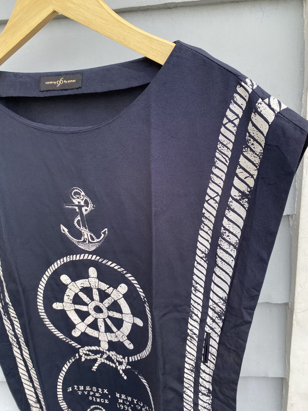 Vintage Ninesix Ny 96 Sailor Rope Design Dress Japanese Style Size ONE SIZE - 5 Thumbnail