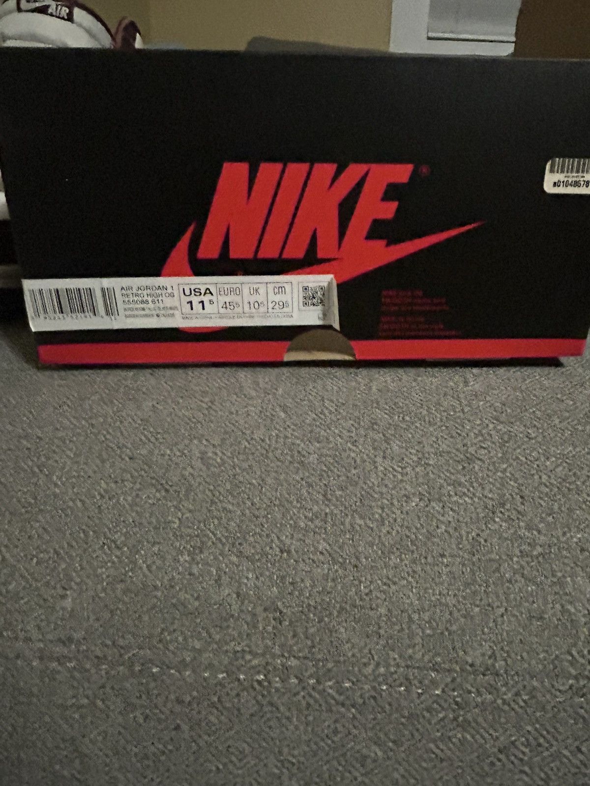 Jordan Brand × Nike Air Jordan 1 Retro High OG ‘Bordeaux Size US 11.5 / EU 44-45 - 11 Thumbnail