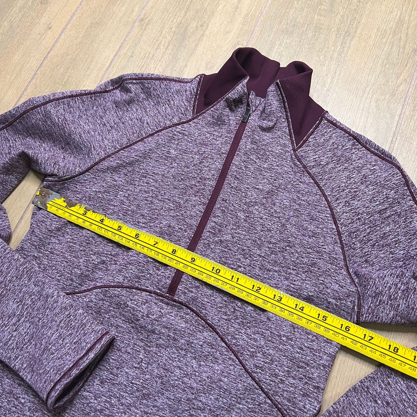 Lululemon Lululemon Women Always Alert 1/2 Zip Heathered Garnet Sz 8 Size M / US 6-8 / IT 42-44 - 8 Thumbnail