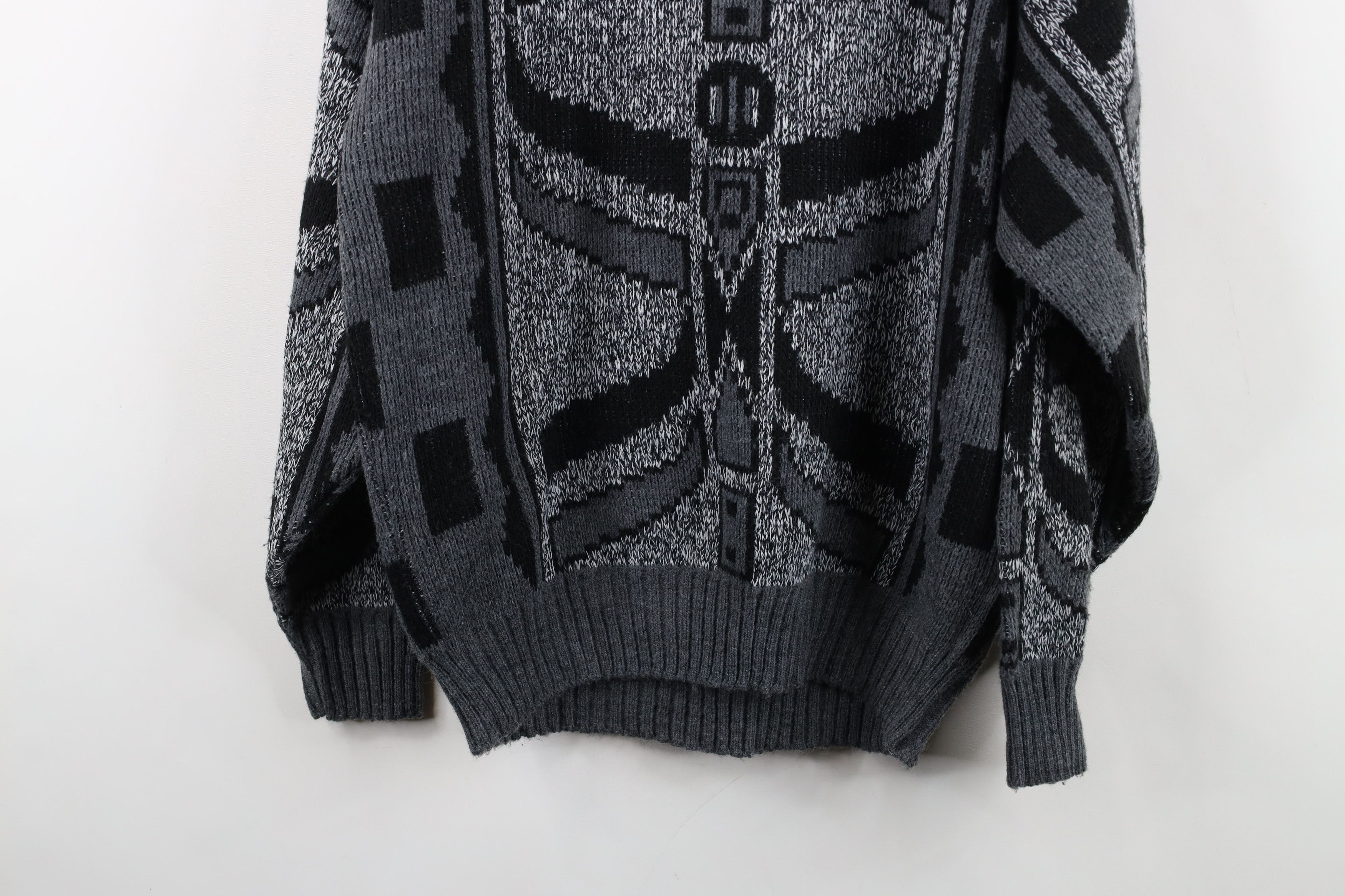 Vintage Vintage 90s Streetwear Chunky Ribbed Knit Crewneck Sweater Size US M / EU 48-50 / 2 - 10 Thumbnail
