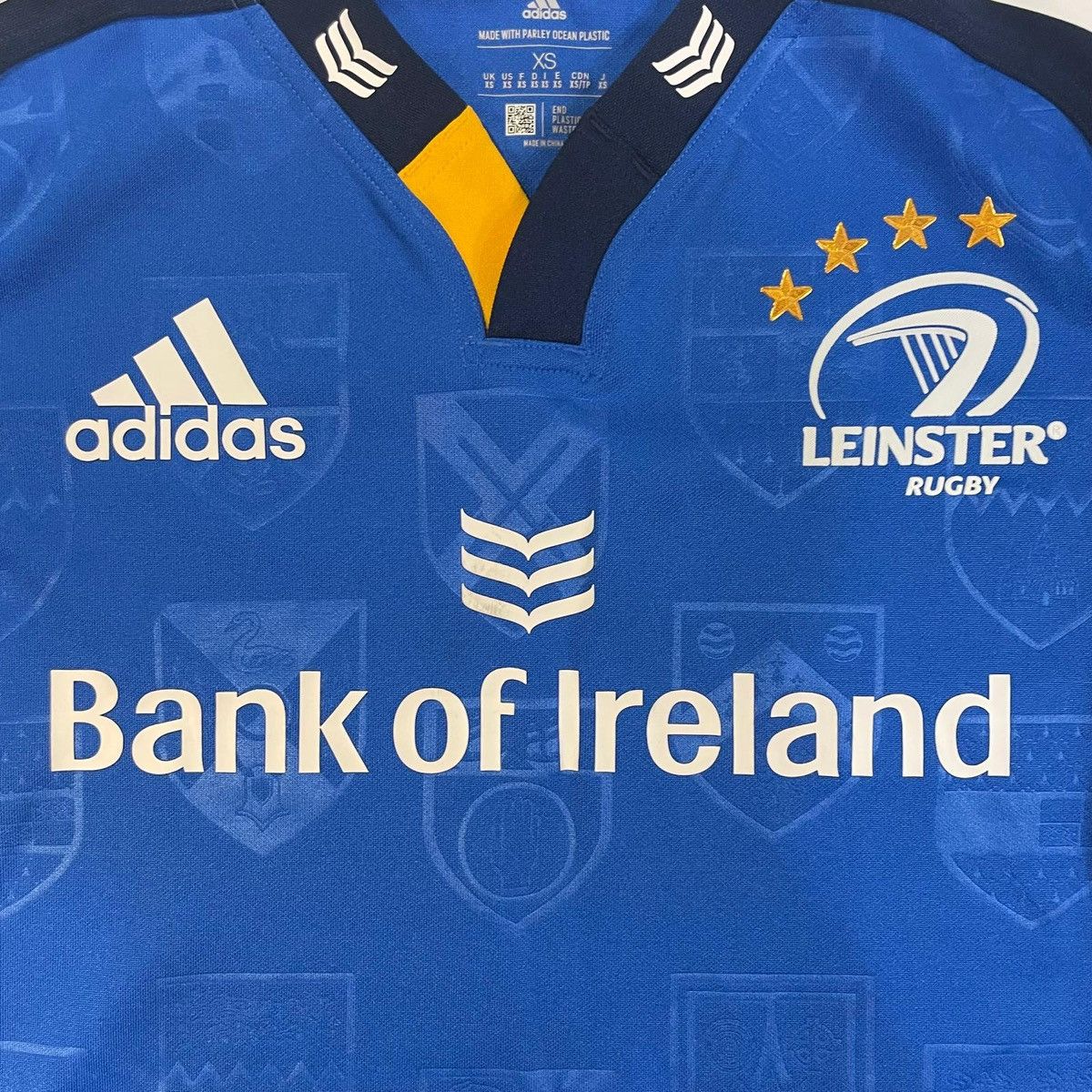 Adidas Leinster Rugby Adidas jersey in blue and yellow Size US XS / EU 42 / 0 - 6 Thumbnail