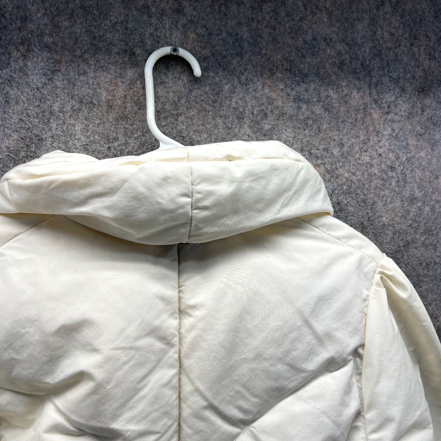 Vintage VINTAGE First Down Jacket Womens 12 Puffer Full Zip Heavyweight Down 90s Cream Beige Size XL / US 12-14 / IT 48-50 - 3 Thumbnail