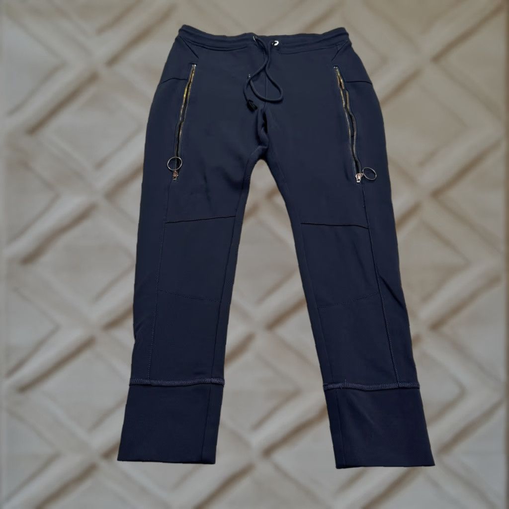 MAC Future Jogger Pants Mens M Blue Casual Tapered Leg Activewear with Zip Pockets