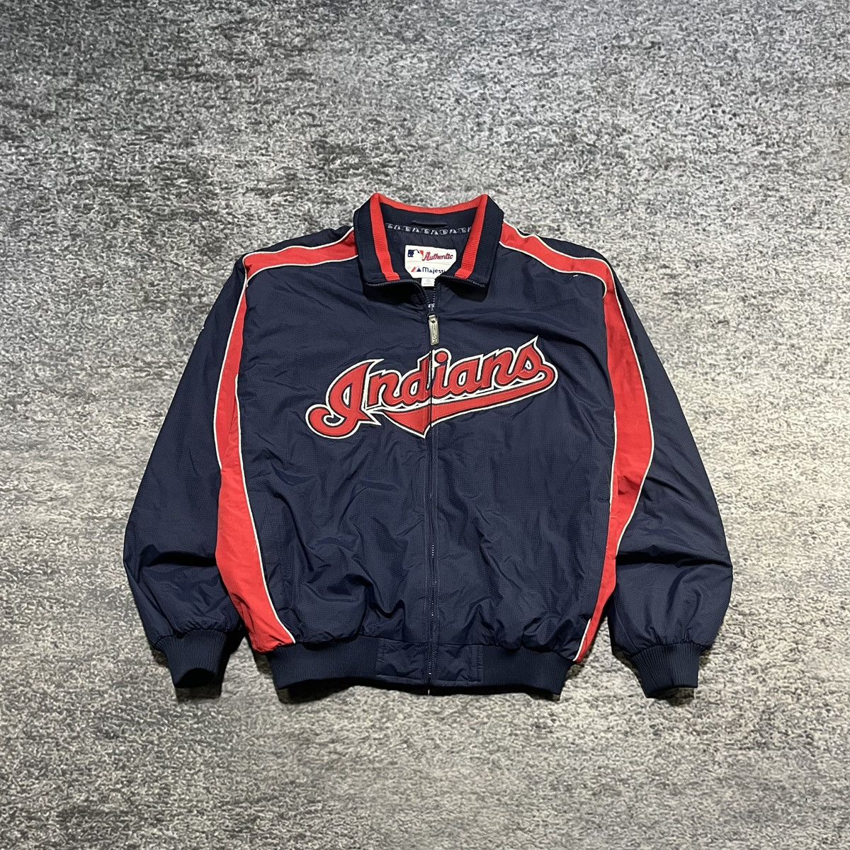 Majestic Vintage Cleveland Indians Majestic MLB Full Zip Jacket XL Size US XL / EU 56 / 4 - 1 Thumbnail