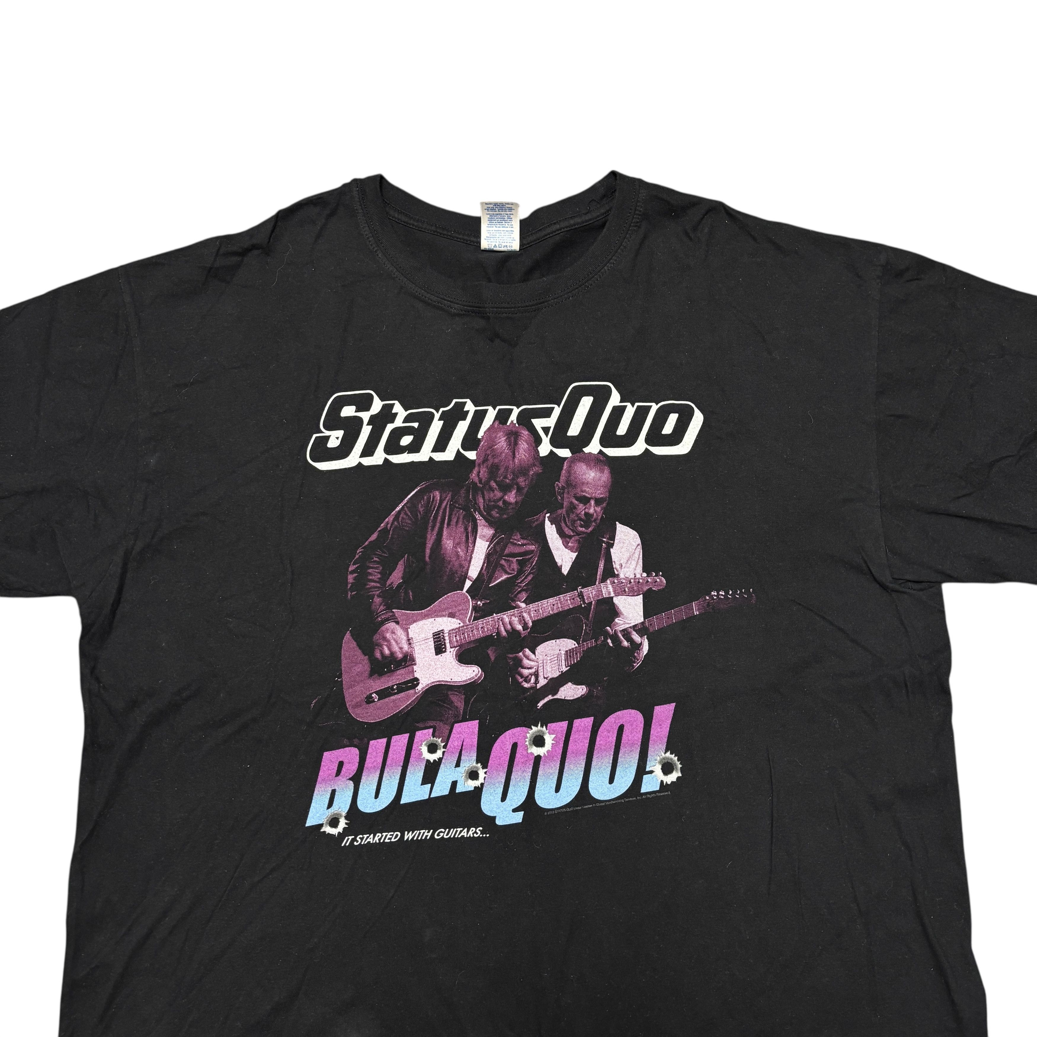 Band Tees × Vintage Status Quo Shirt Vintage Band Tees Bon Jovi Aerosmith Size US XXL / EU 58 / 5 - 3 Thumbnail