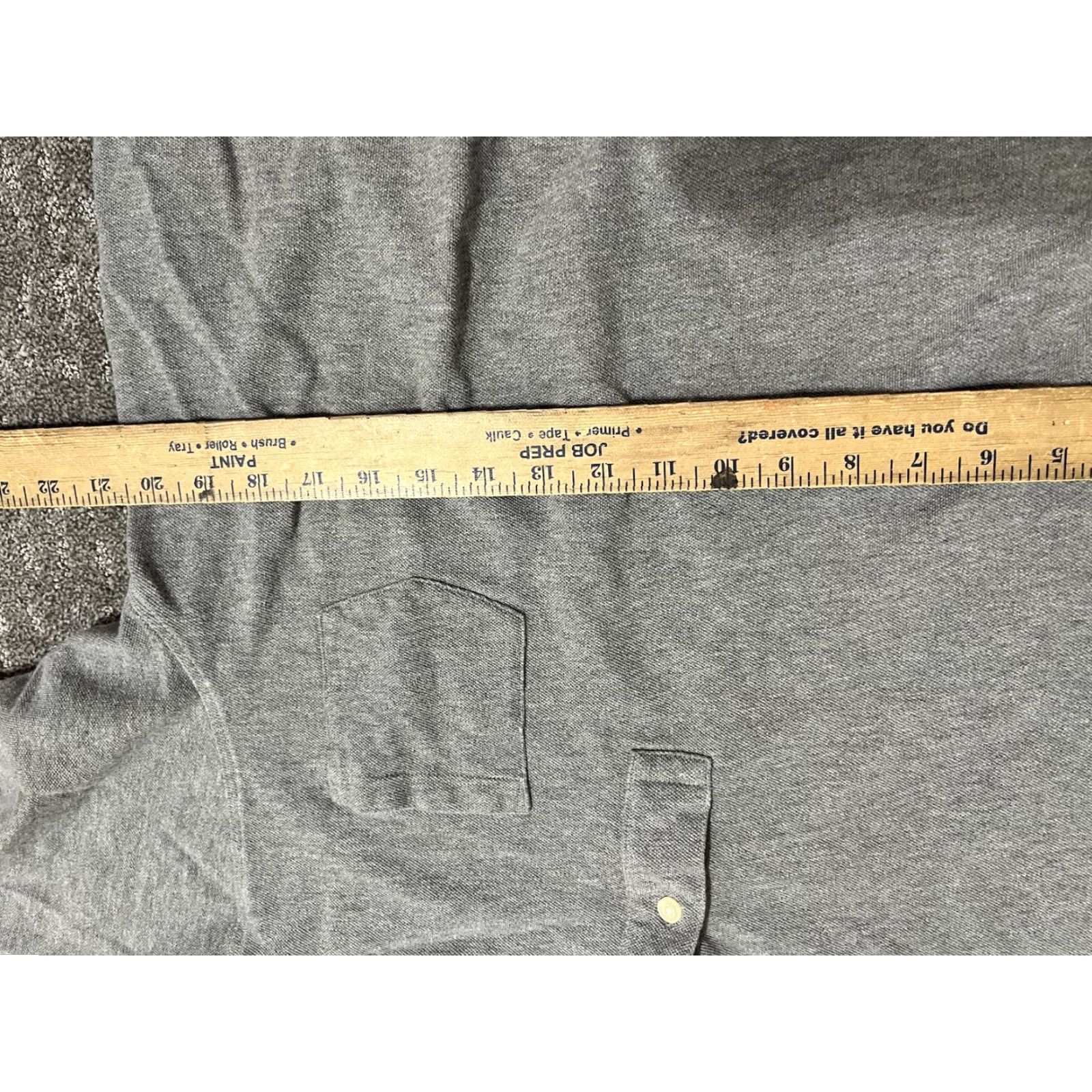 Levi's Levis Polo Shirt XL Gray Red Tab Cotton Blend Short Sleeve Men's Logo Regular Fit Size US XL / EU 56 / 4 - 4 Thumbnail