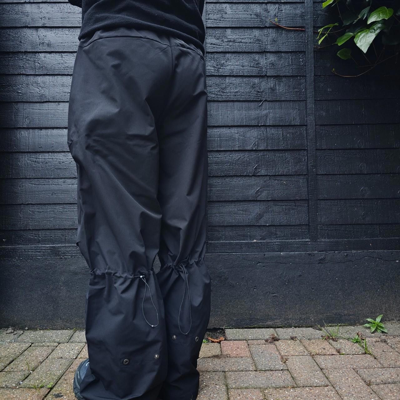 Other Black Technical Wide Leg Parachute Pants Size US 32 / EU 48 - 6 Thumbnail