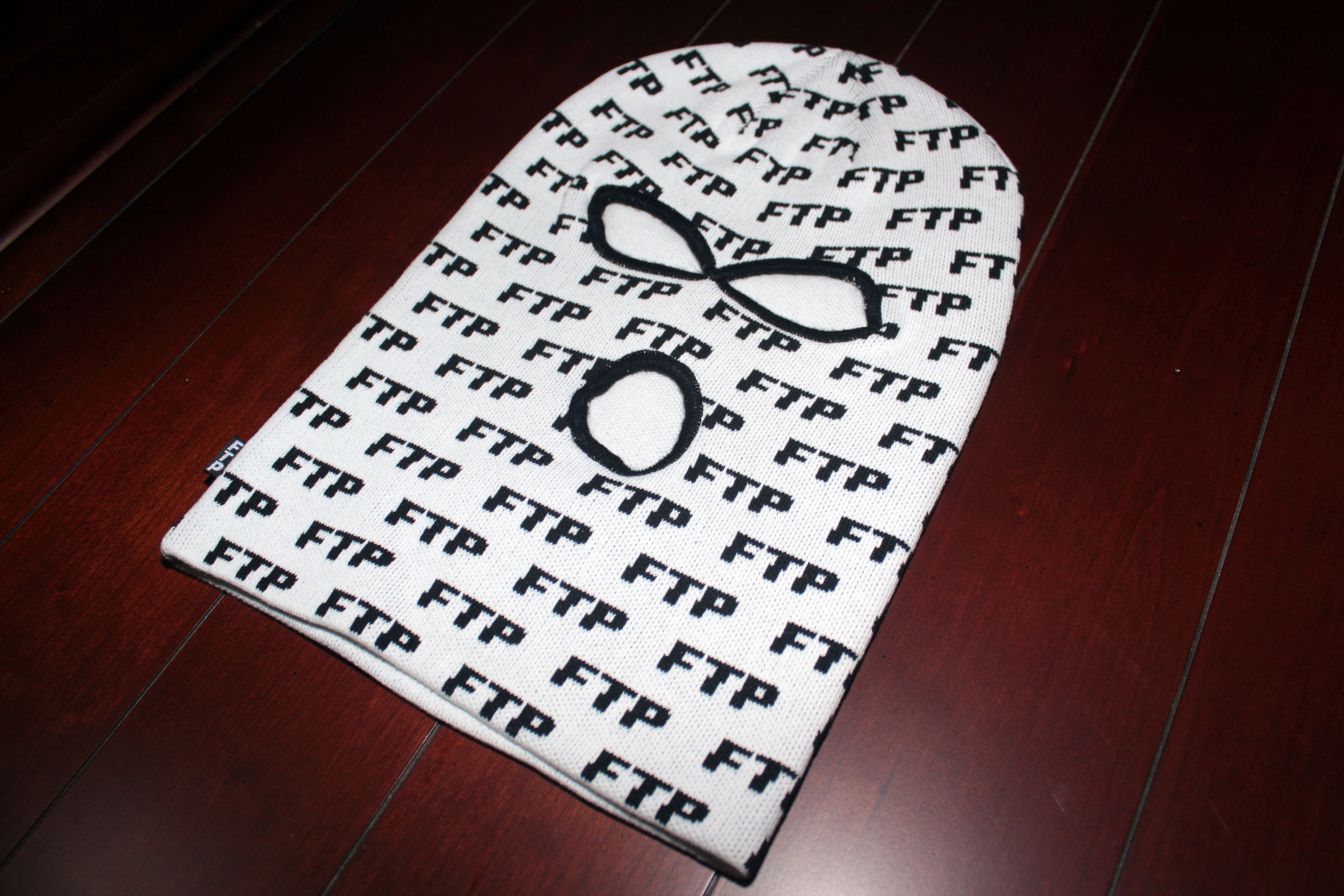 Fuck The Population FTP All-Over Logo Ski Mask (White) Size ONE SIZE - 3 Thumbnail