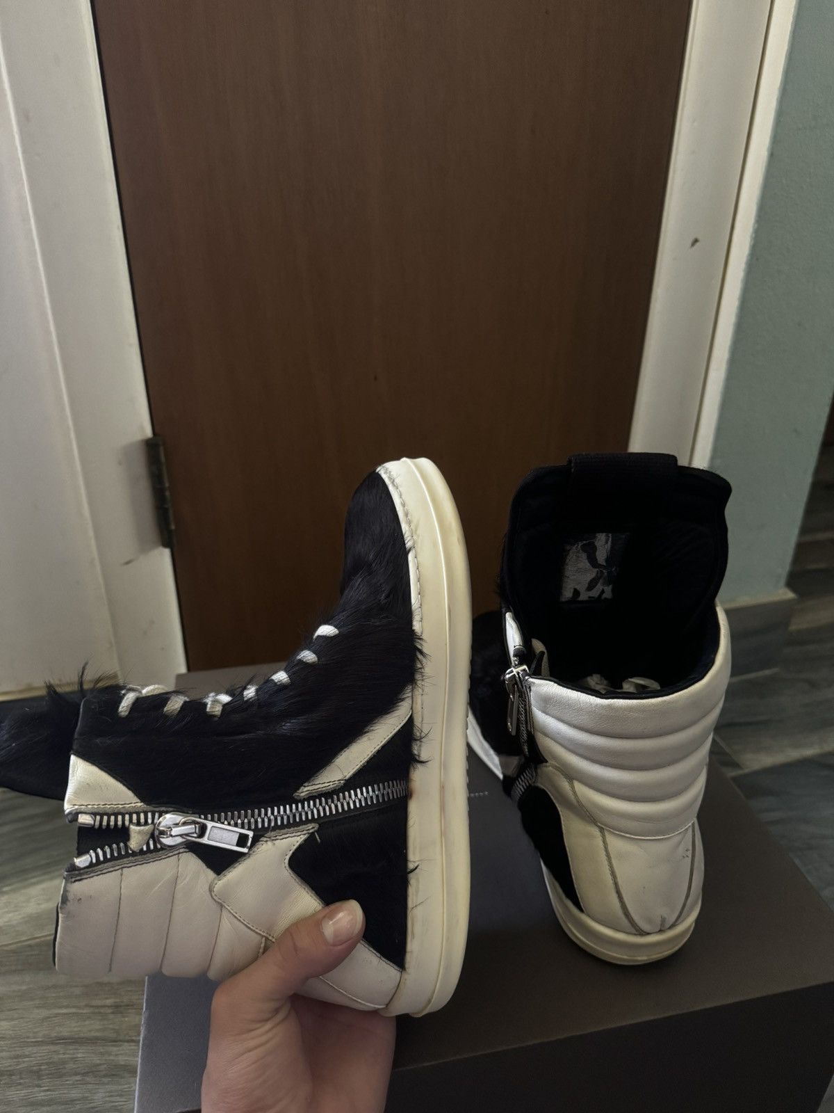 Rick Owens Rick Owens Pony hair Geobaskets Size US 9 / EU 42 - 2 Thumbnail