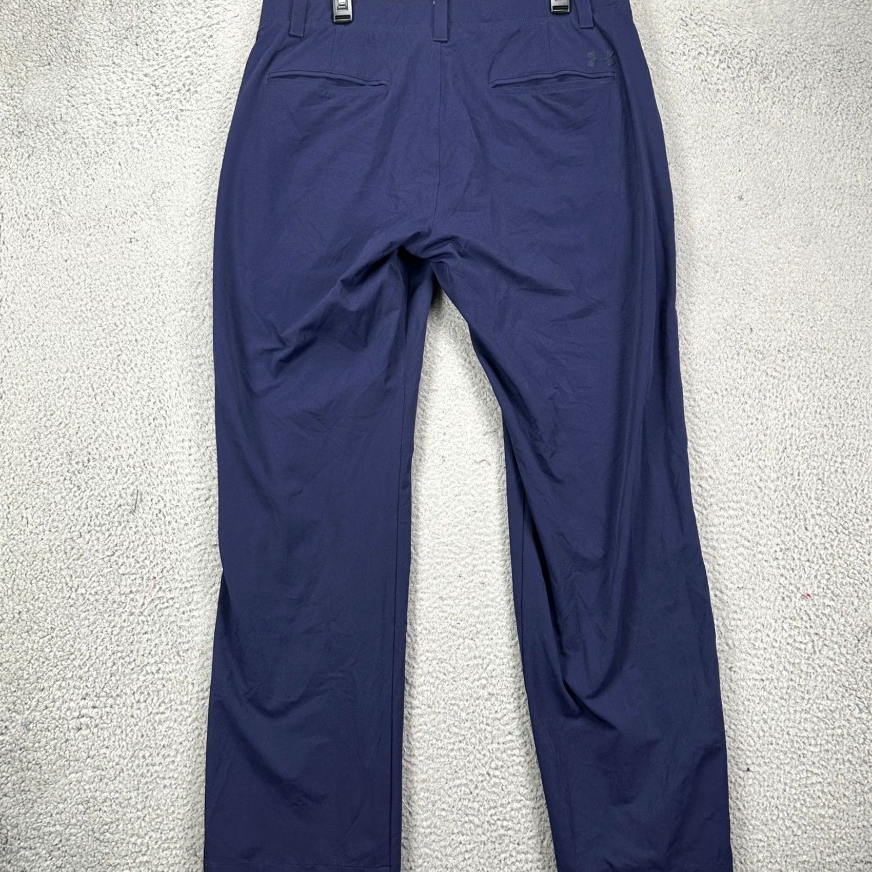 Under Armour Under Armour Golf Pants Mens 38X32 Blue Pockets Chino Flat Front Straight Leg Size US 38 / EU 54 - 2 Thumbnail