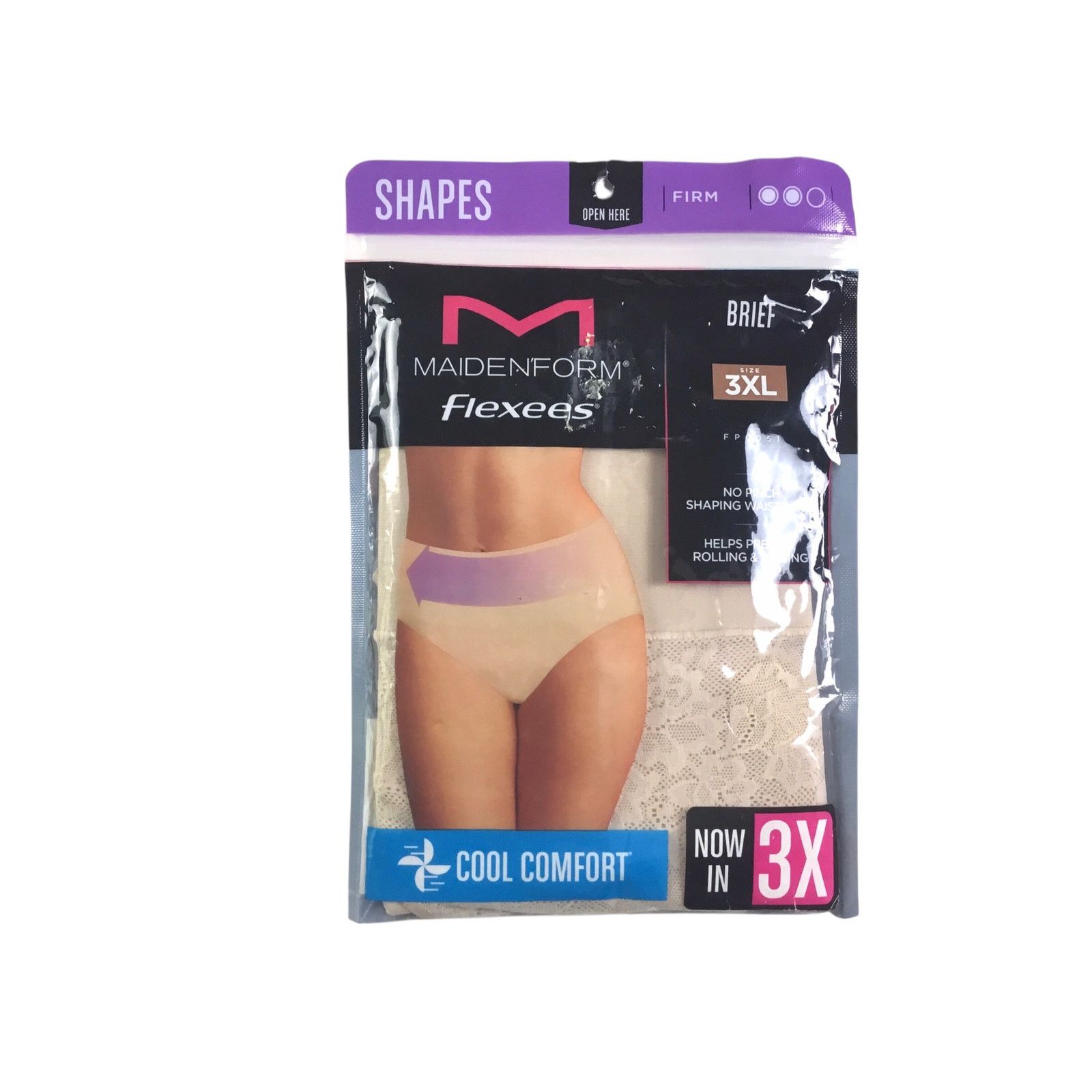 Other Maidenform Shapes Flexees Brief Firm Cool Comfort 3XL NIP Size ONE SIZE - 1 Thumbnail