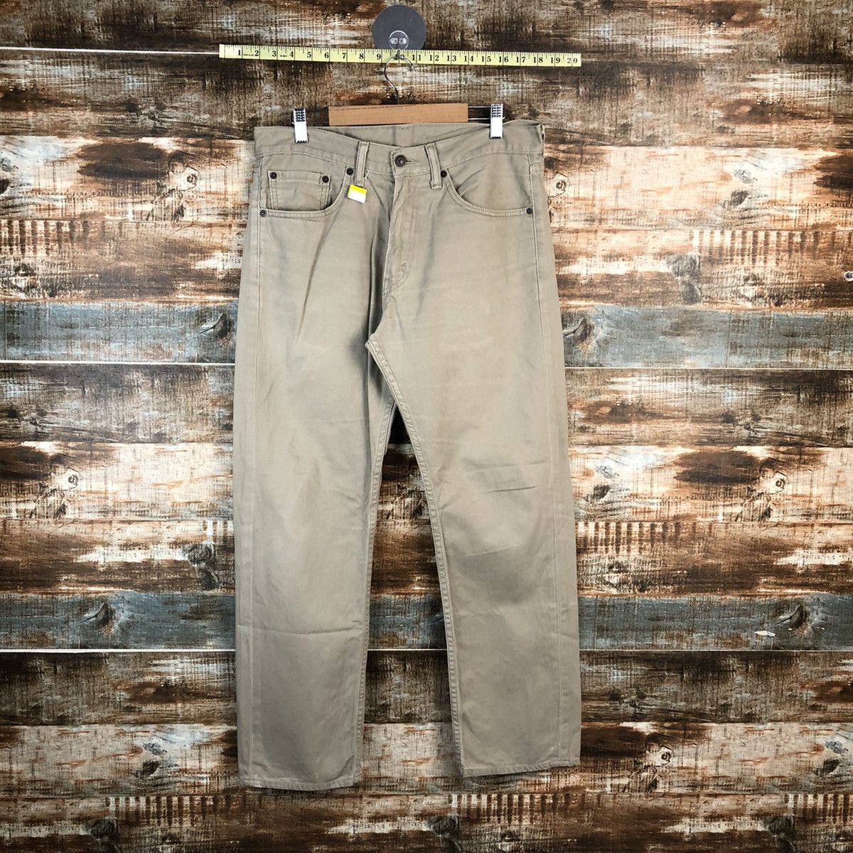 Levi's DL Levis 505 Cream Casual Pants #C197 Size US 32 / EU 48 - 1 Thumbnail