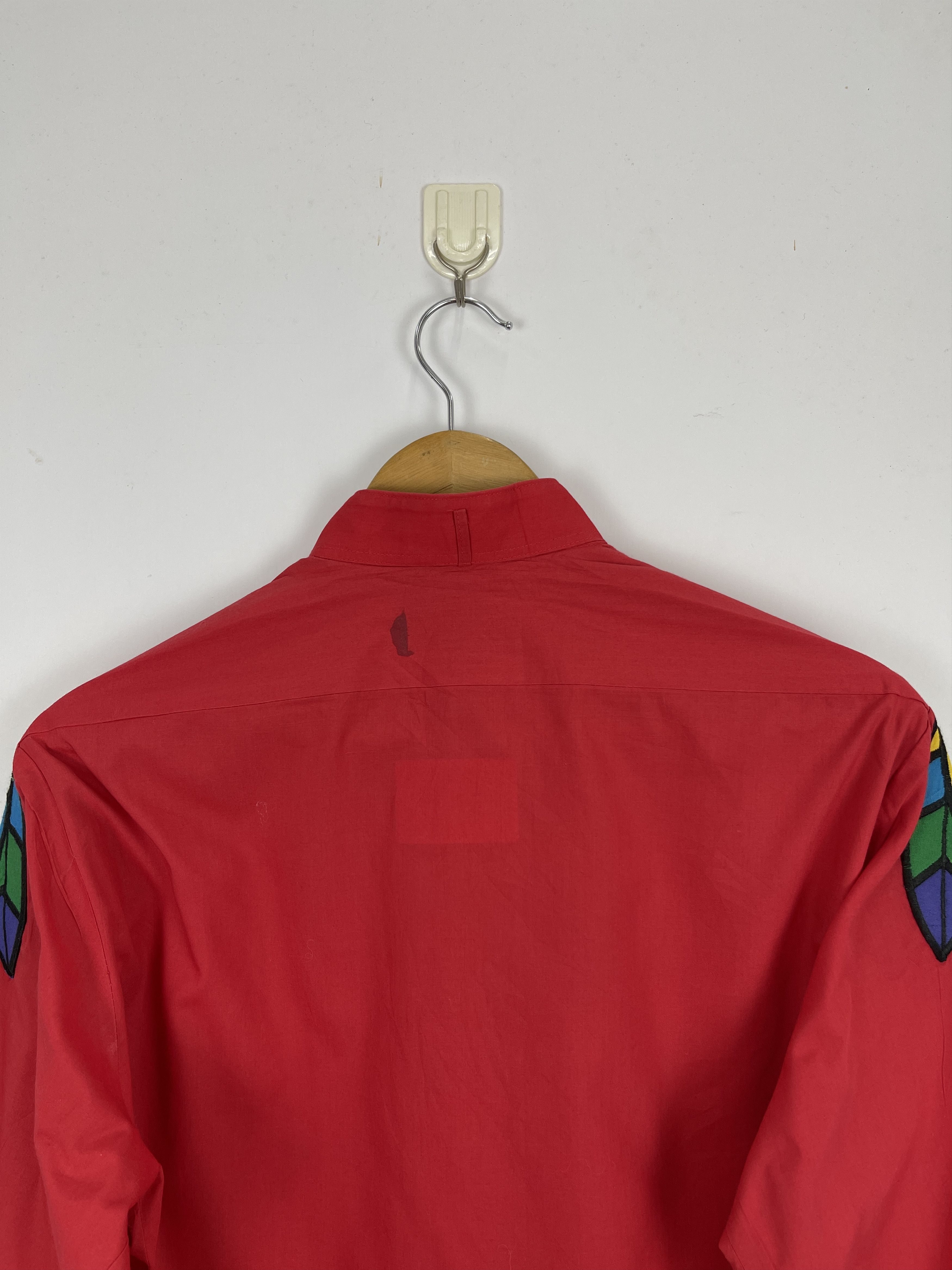 Vintage Vintage Perruzo Uomo Red Indian Style Plain Shirt TA0382 Size US M / EU 48-50 / 2 - 4 Thumbnail