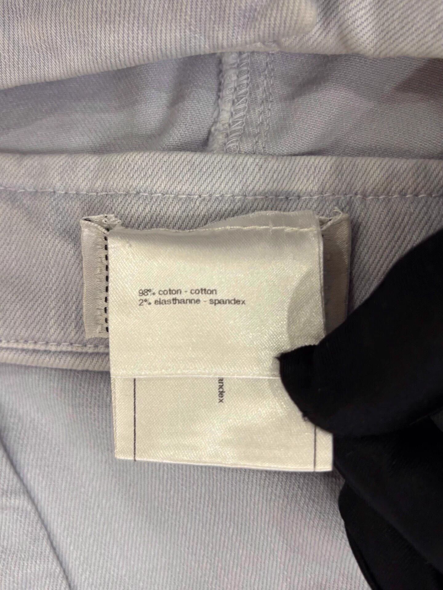 Chanel CHANEL women's light gray back white logo jeans 40 Size 28" / US 6 / IT 42 - 6 Thumbnail