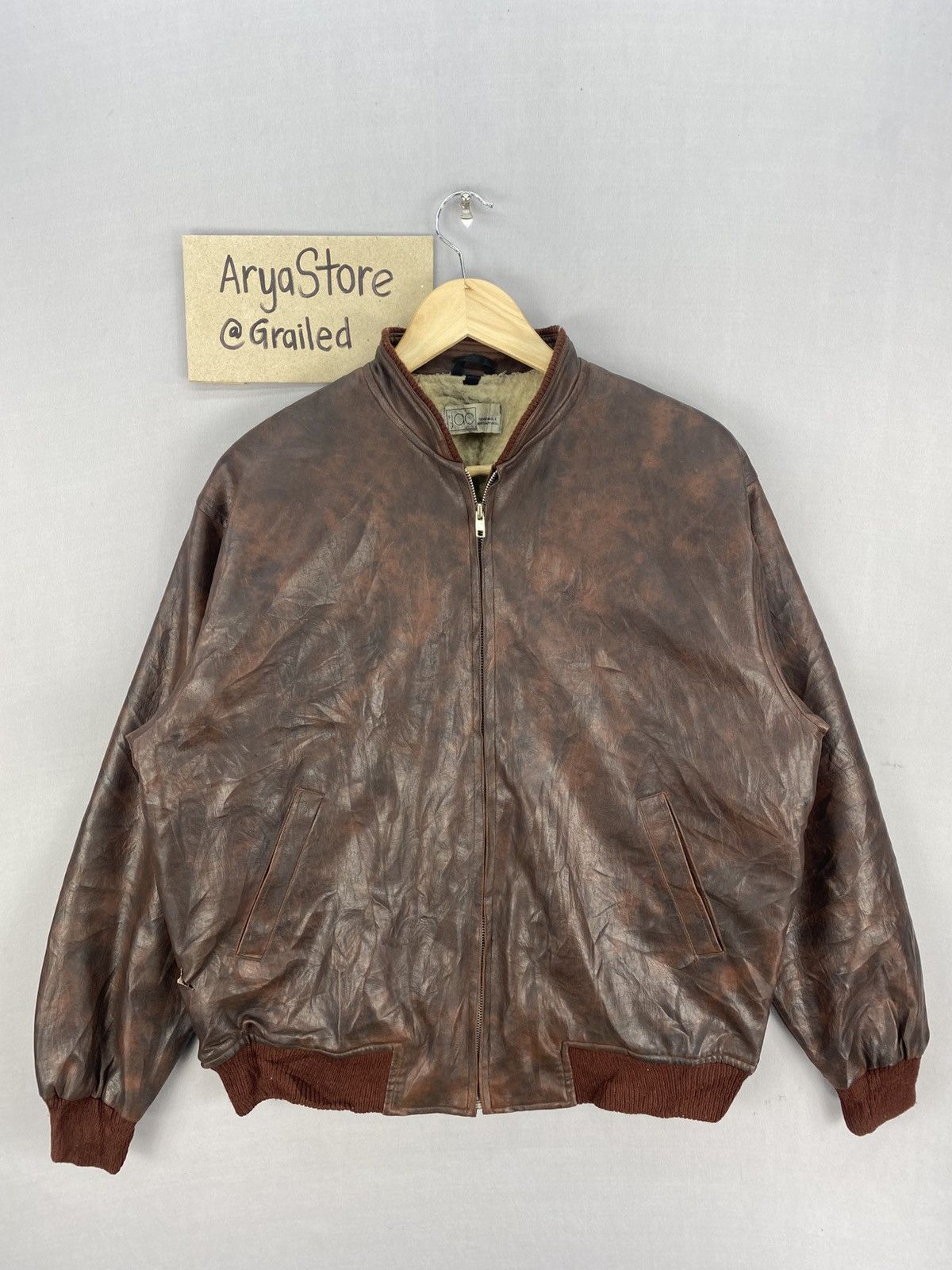 Japanese Brand Vintage 90’s Y.Jac Leather Jacket Size US L / EU 52-54 / 3 - 1 Thumbnail