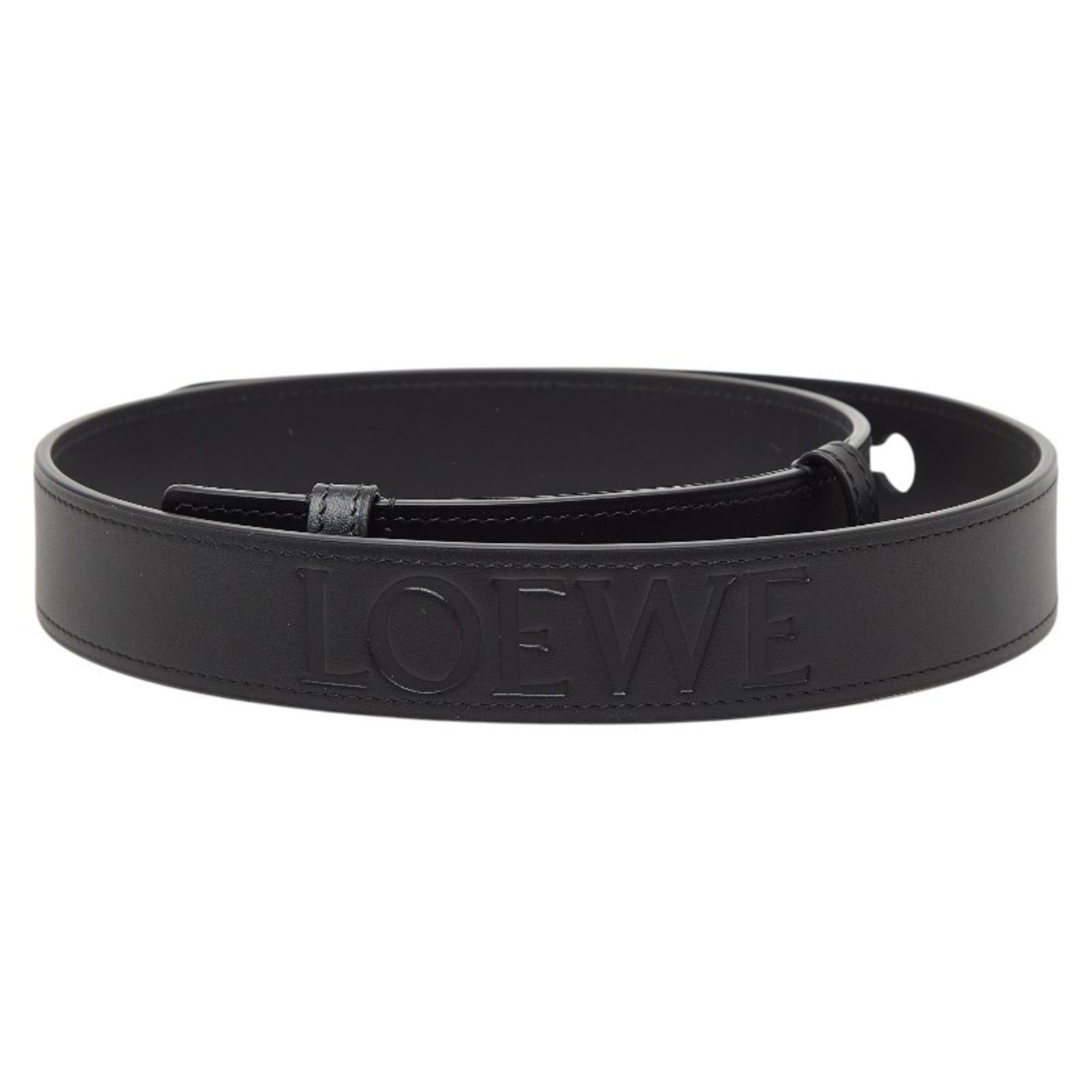 Loewe LOEWE Women's Black Leather Belt 75/30 Size ONE SIZE - 1 Thumbnail