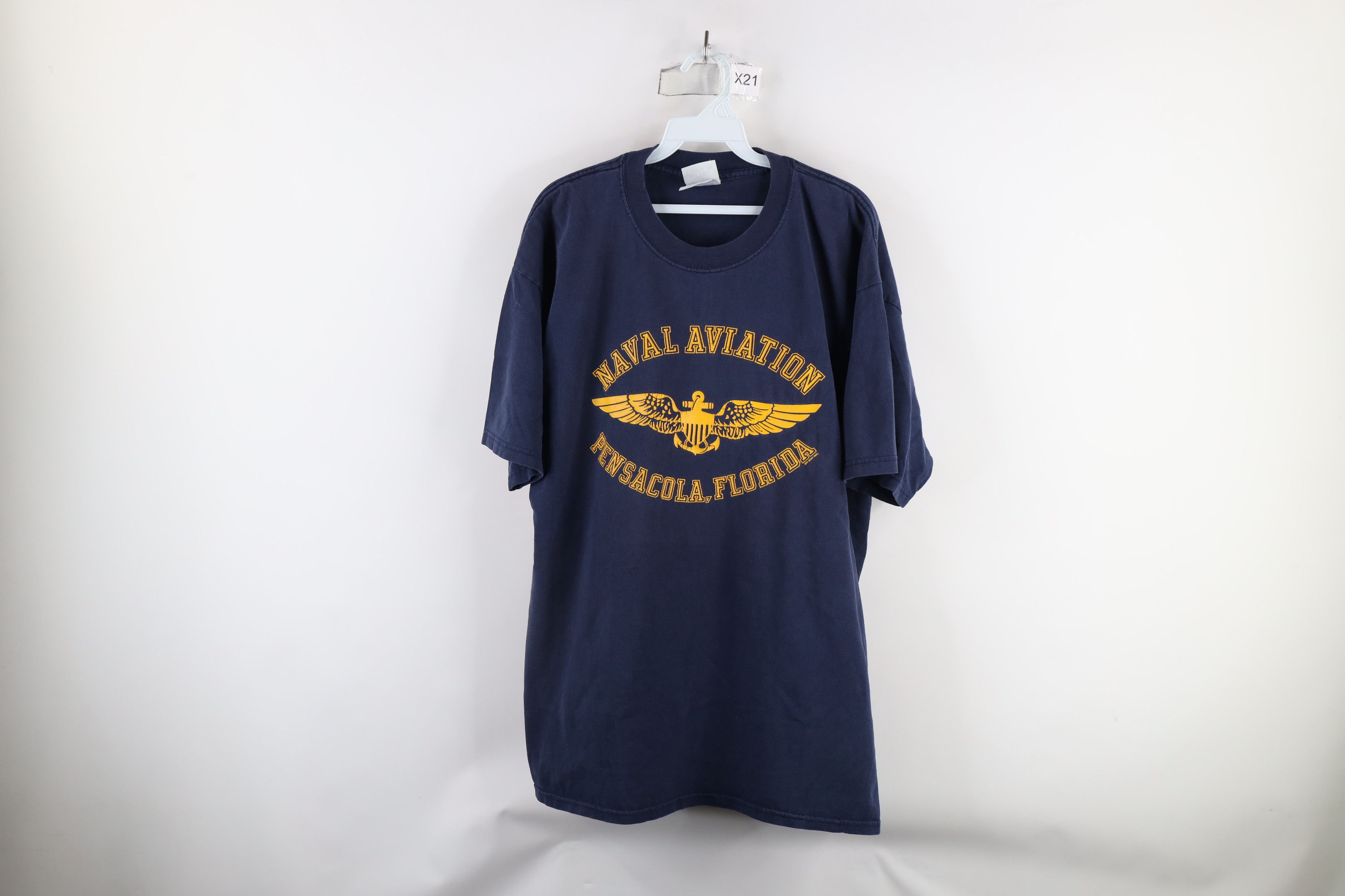 Vintage Vintage 90s Out Naval Aviation Pensacola Florida T-Shirt Size US XL / EU 56 / 4 - 1 Thumbnail